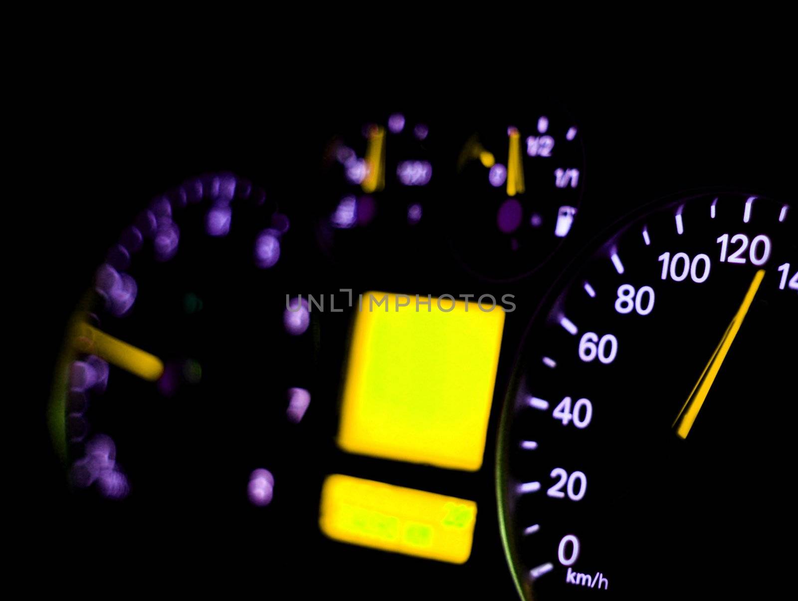 Speedometer close up