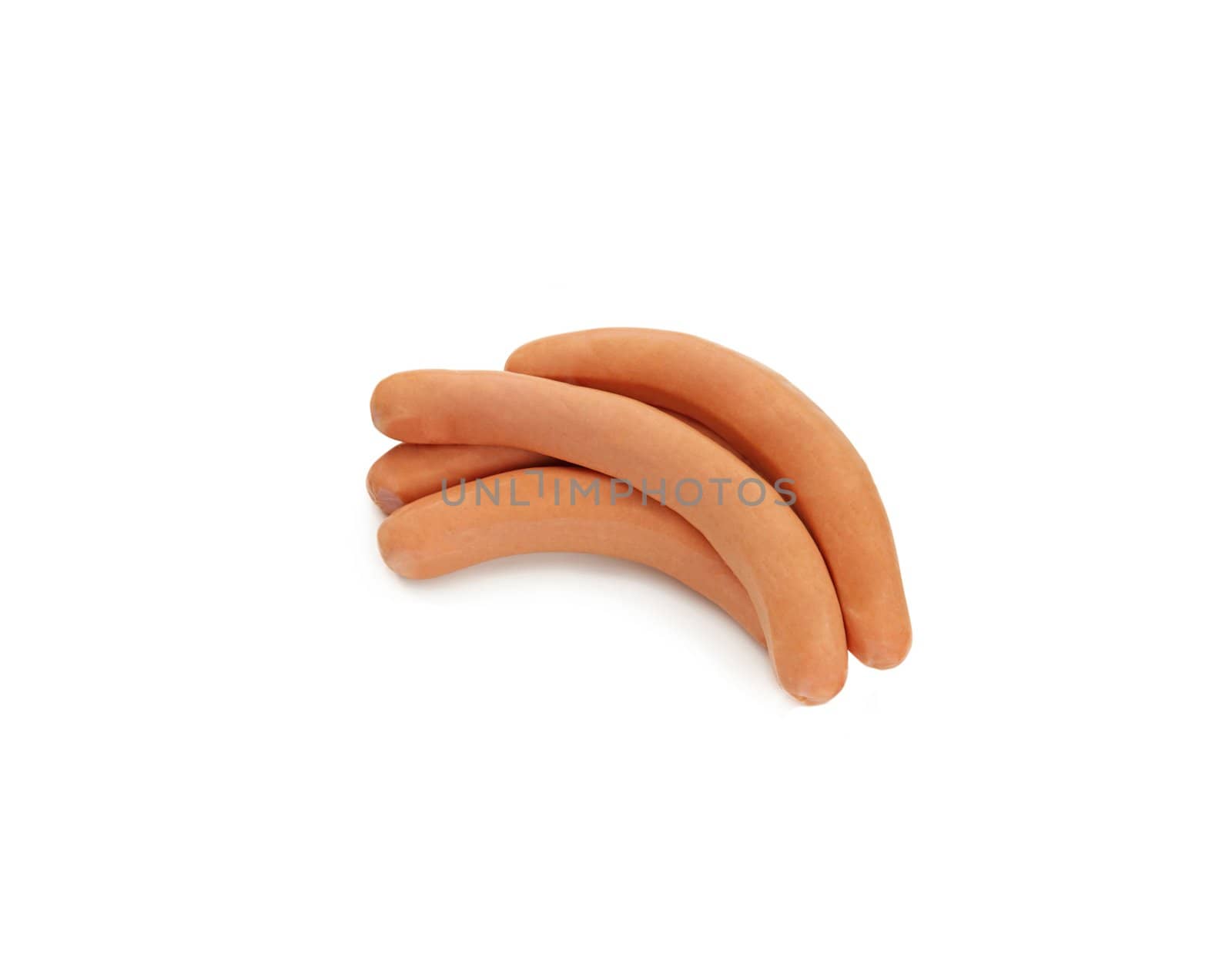 sausage isolated on a white background