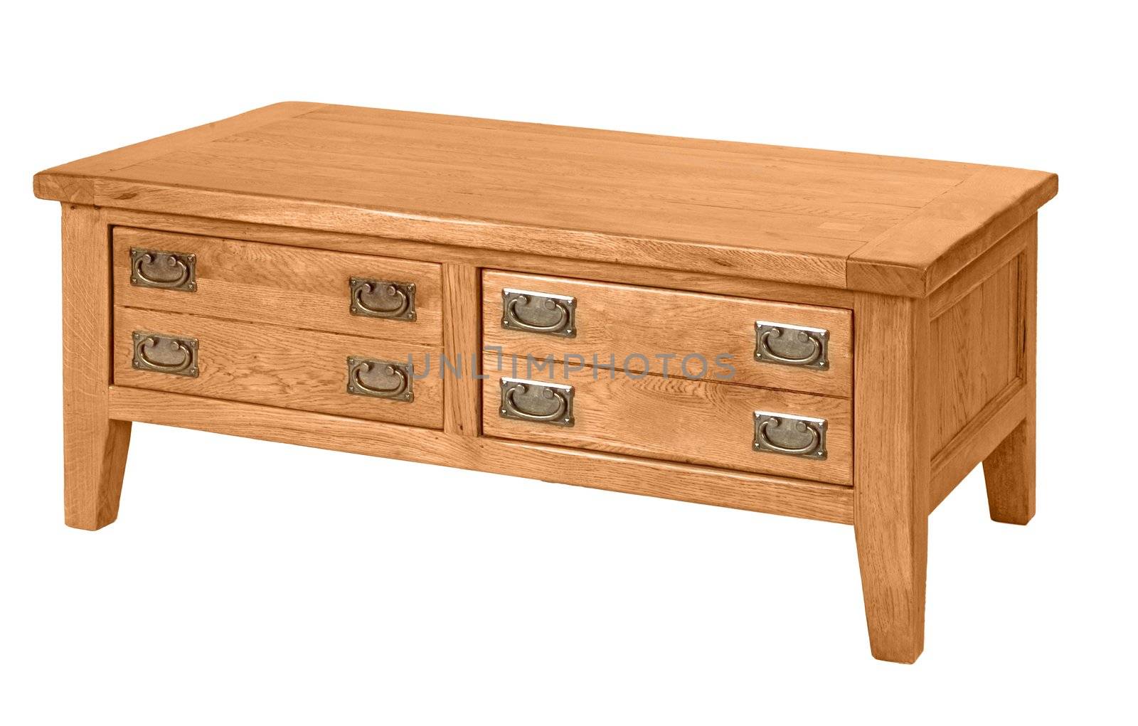 Little apothecary antique oak chest of drawers with copper knobs