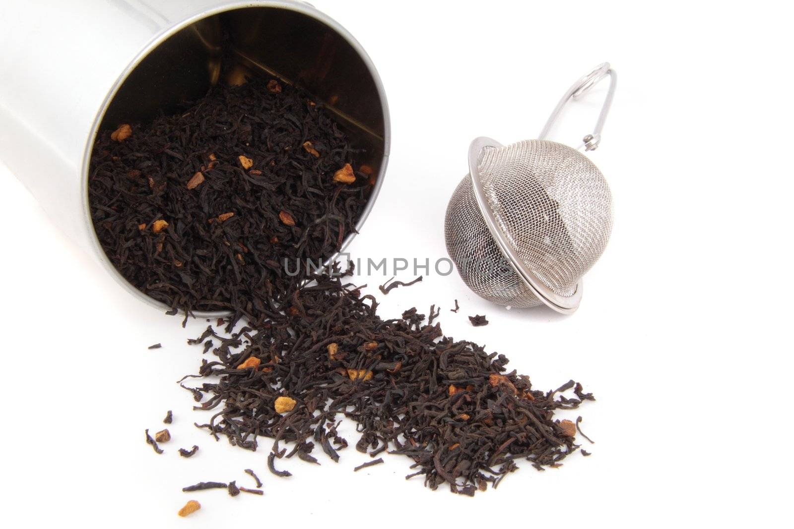 Black tea isolated
