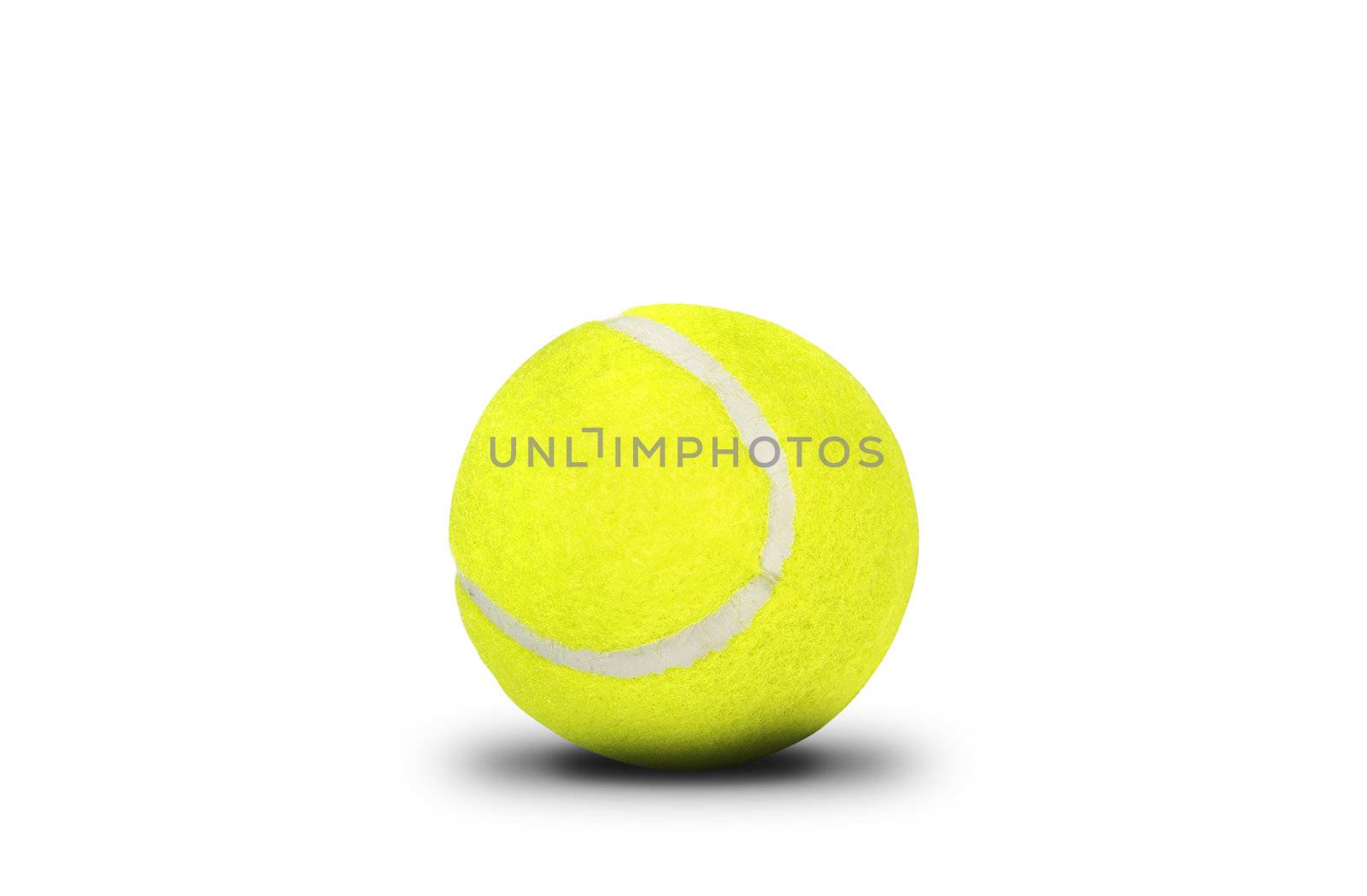 tennis ball isolated on white