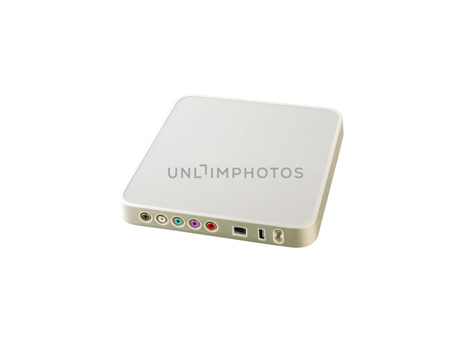 Digital tv tuner isolate don white background