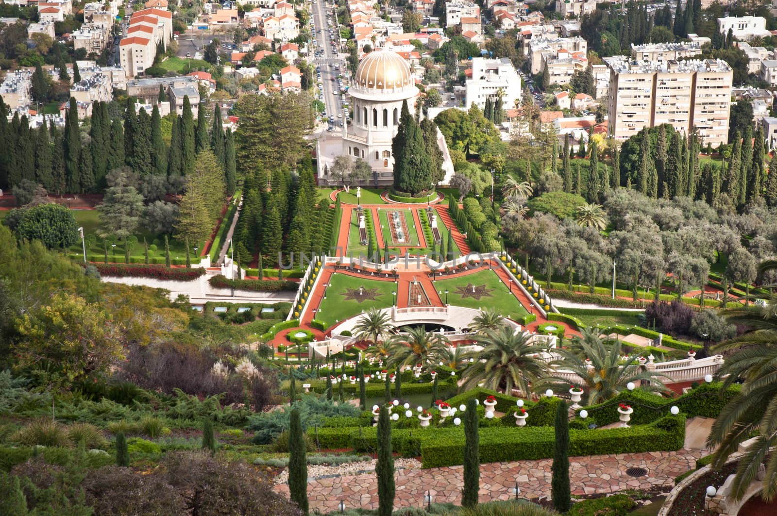 Bahai Gardens in Haifa Israel