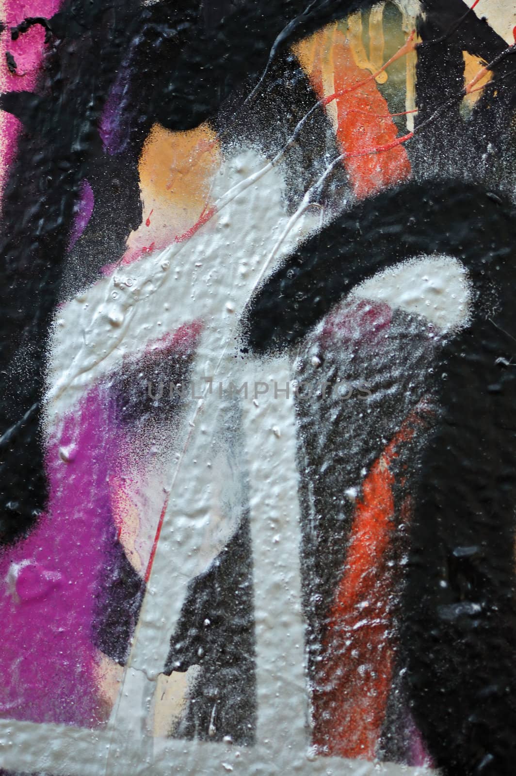 Abstract messy graffiti background texture. Urban street art.