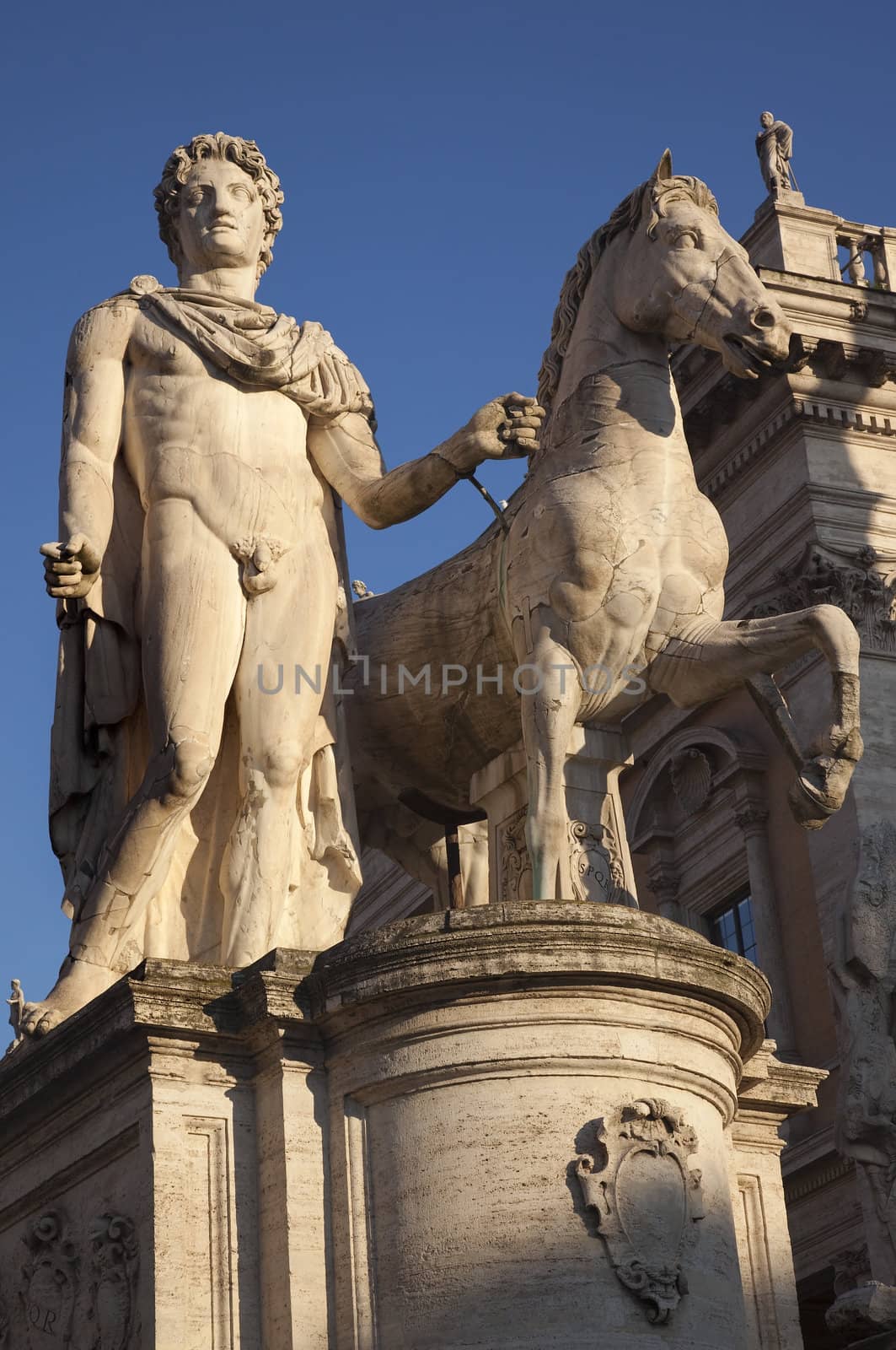 Pollux Statue Defender of Rome Capitoline Hill Rome Italy by bill_perry