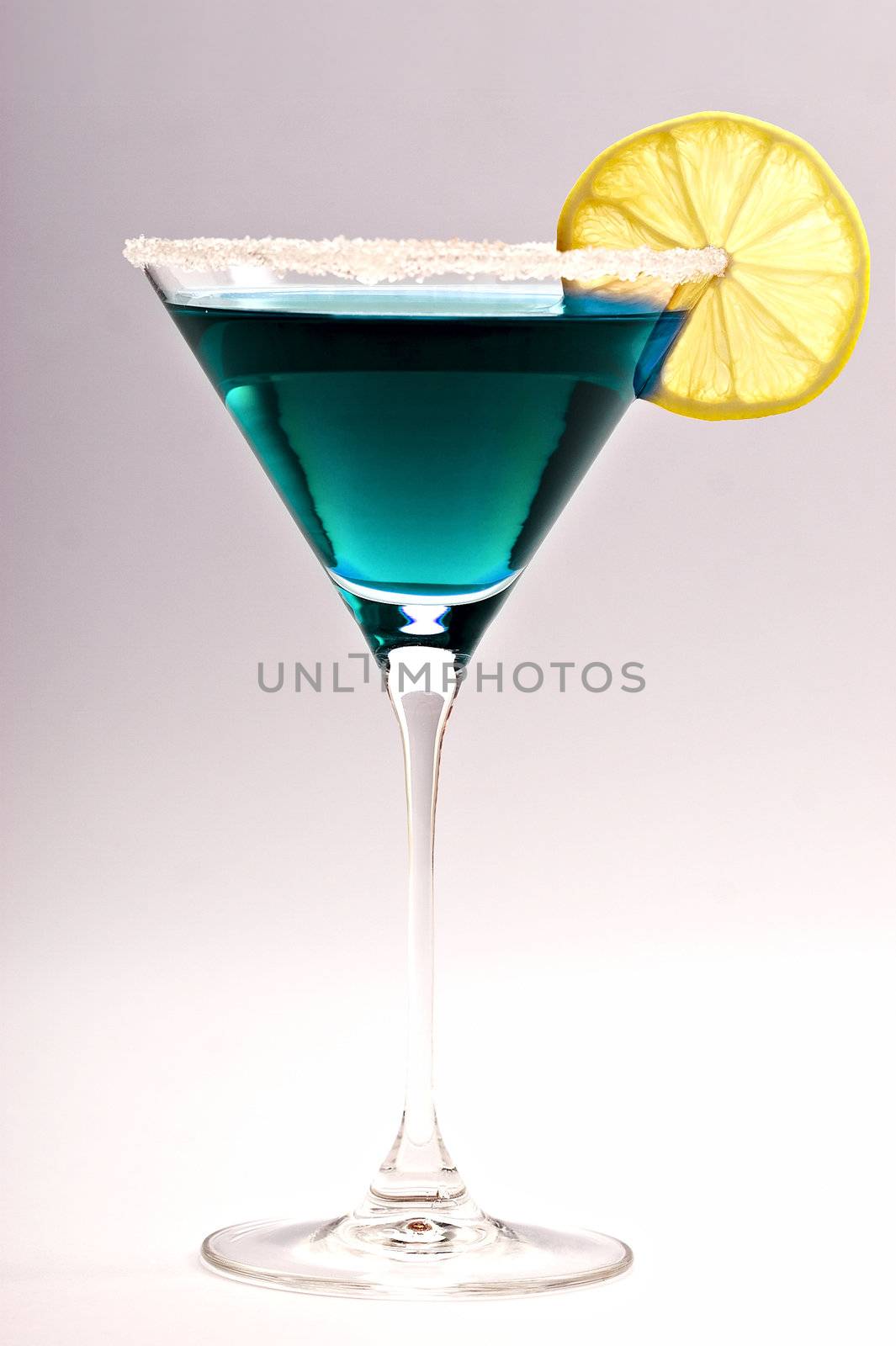 One blue cocktail martini by ozaiachin