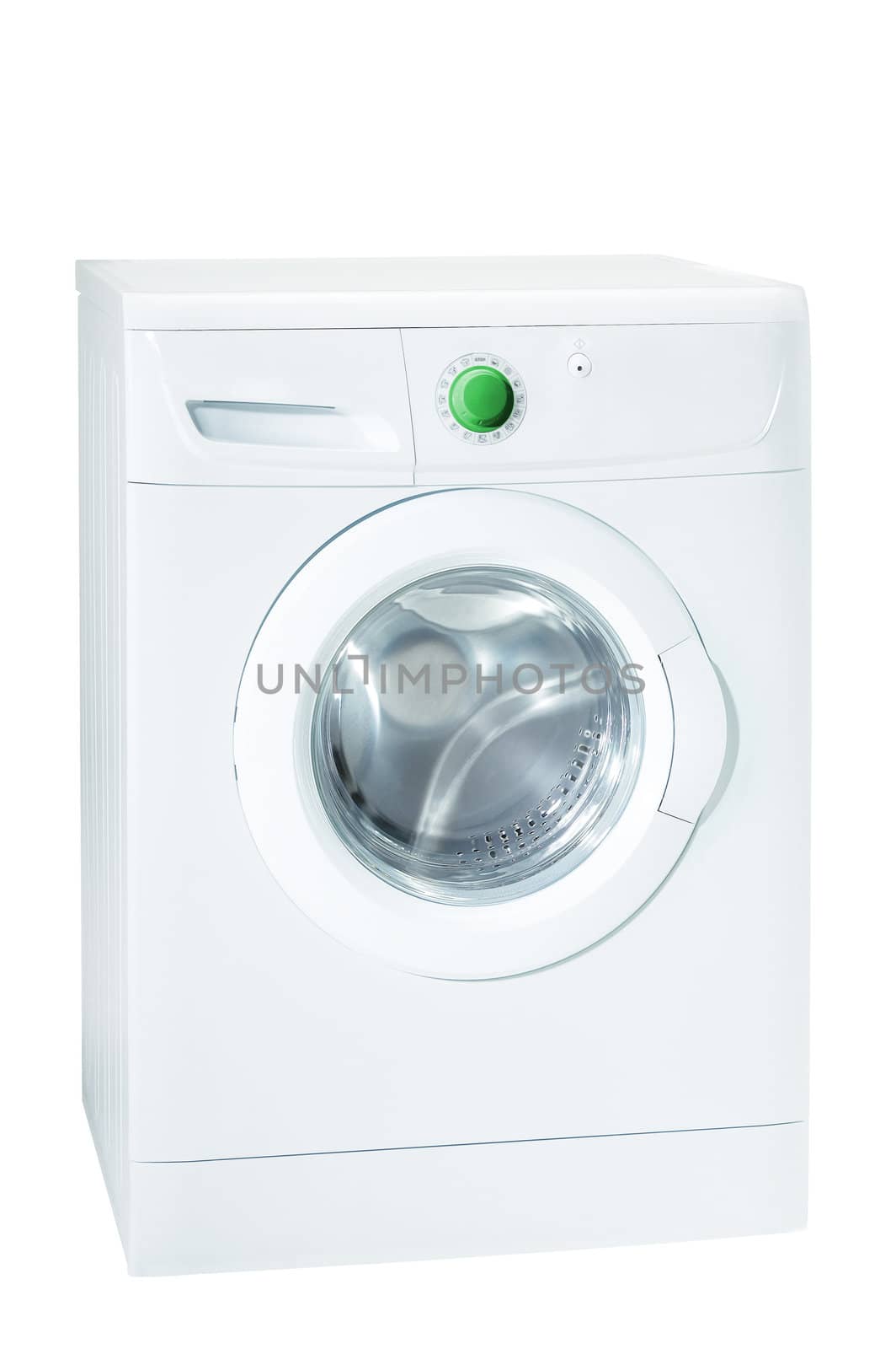 modern washer isolated on a white background