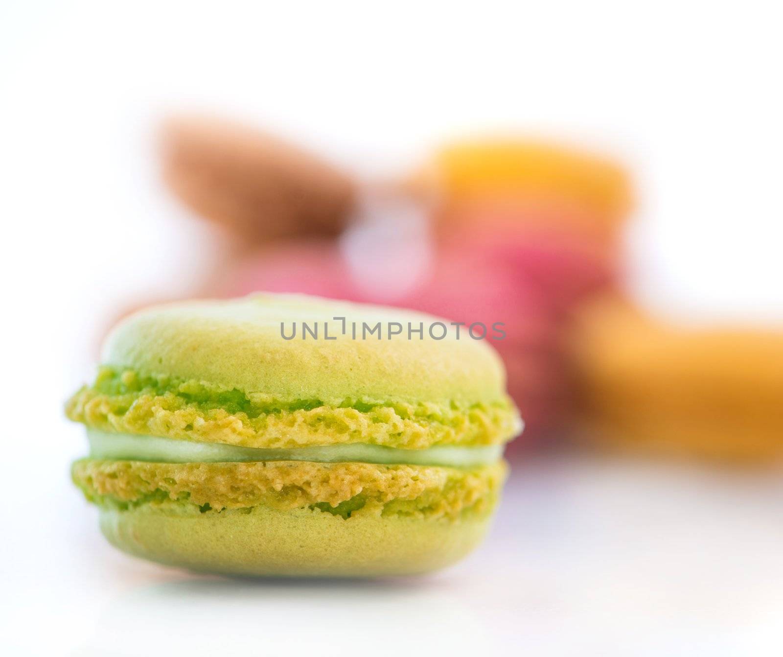 cookies macaroon isolated on a white background