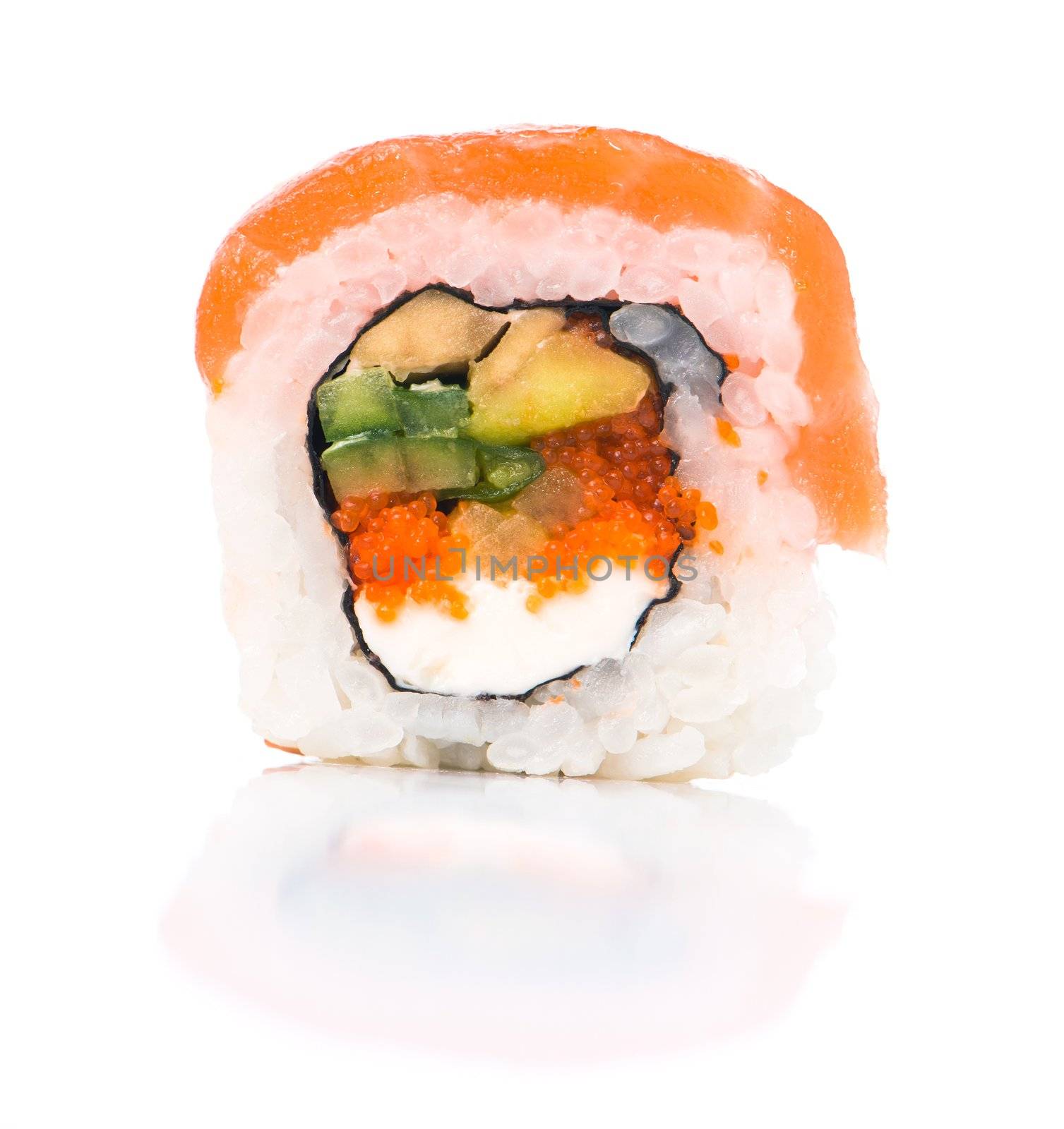 Sushi isolated on a white background