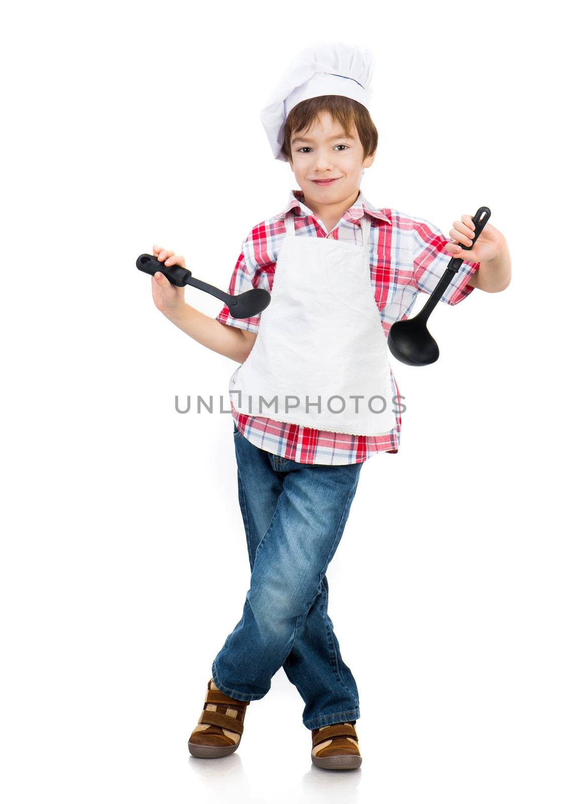 boy with black spoons by GekaSkr