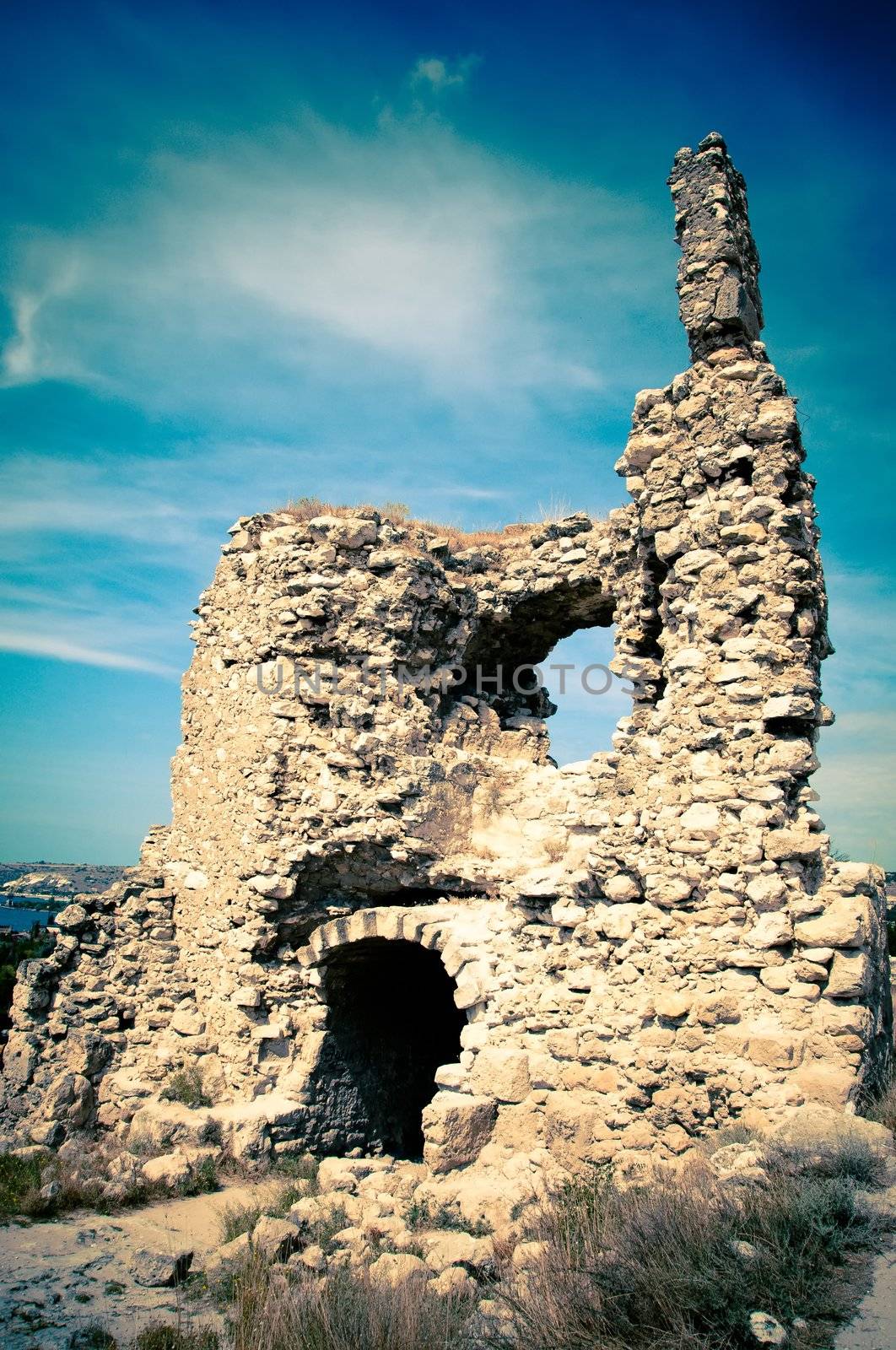 ruins of the ancient city wall