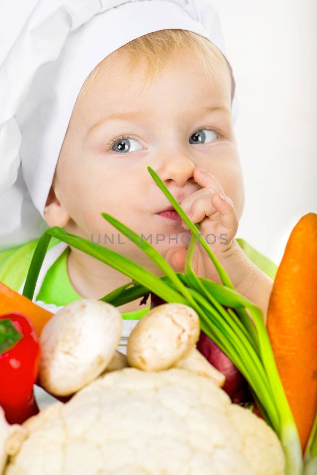 boy with vegetables by GekaSkr