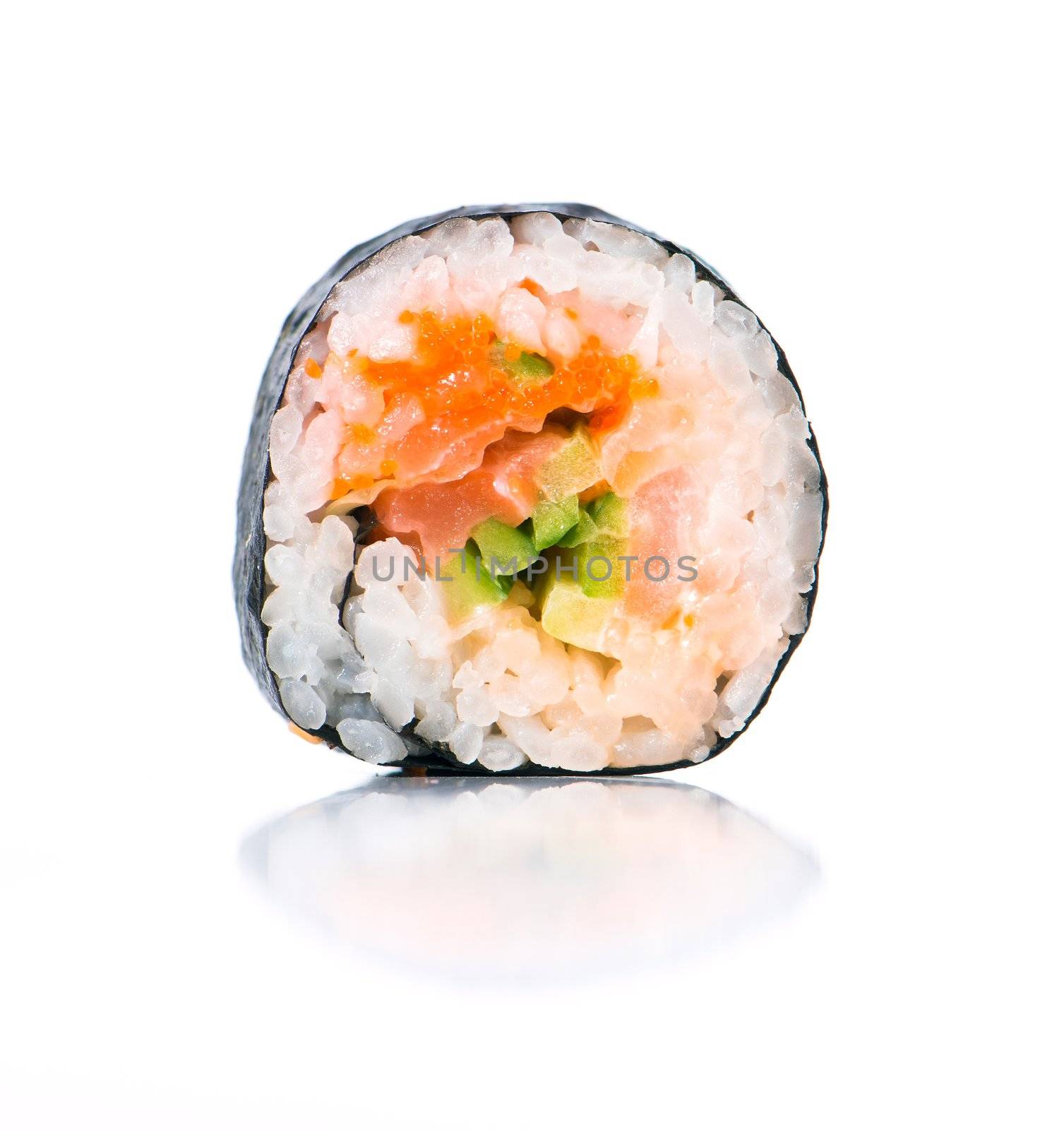 Sushi isolated on a white background