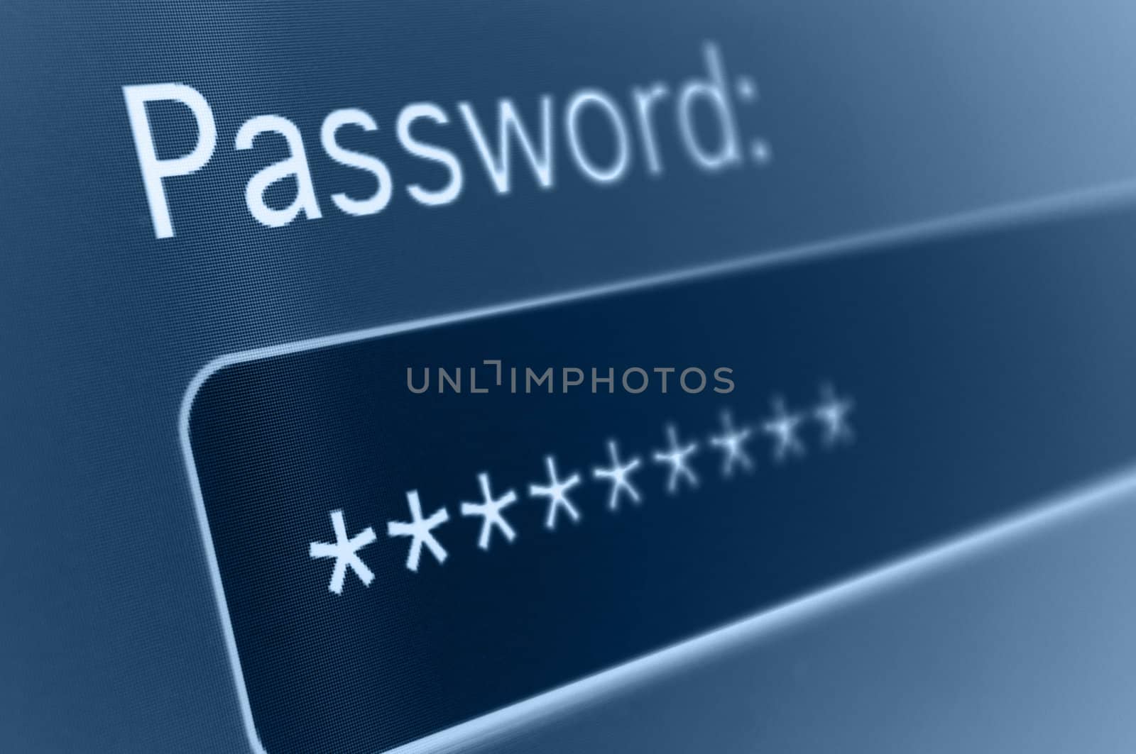 Closeup of Password Box in Internet Browser