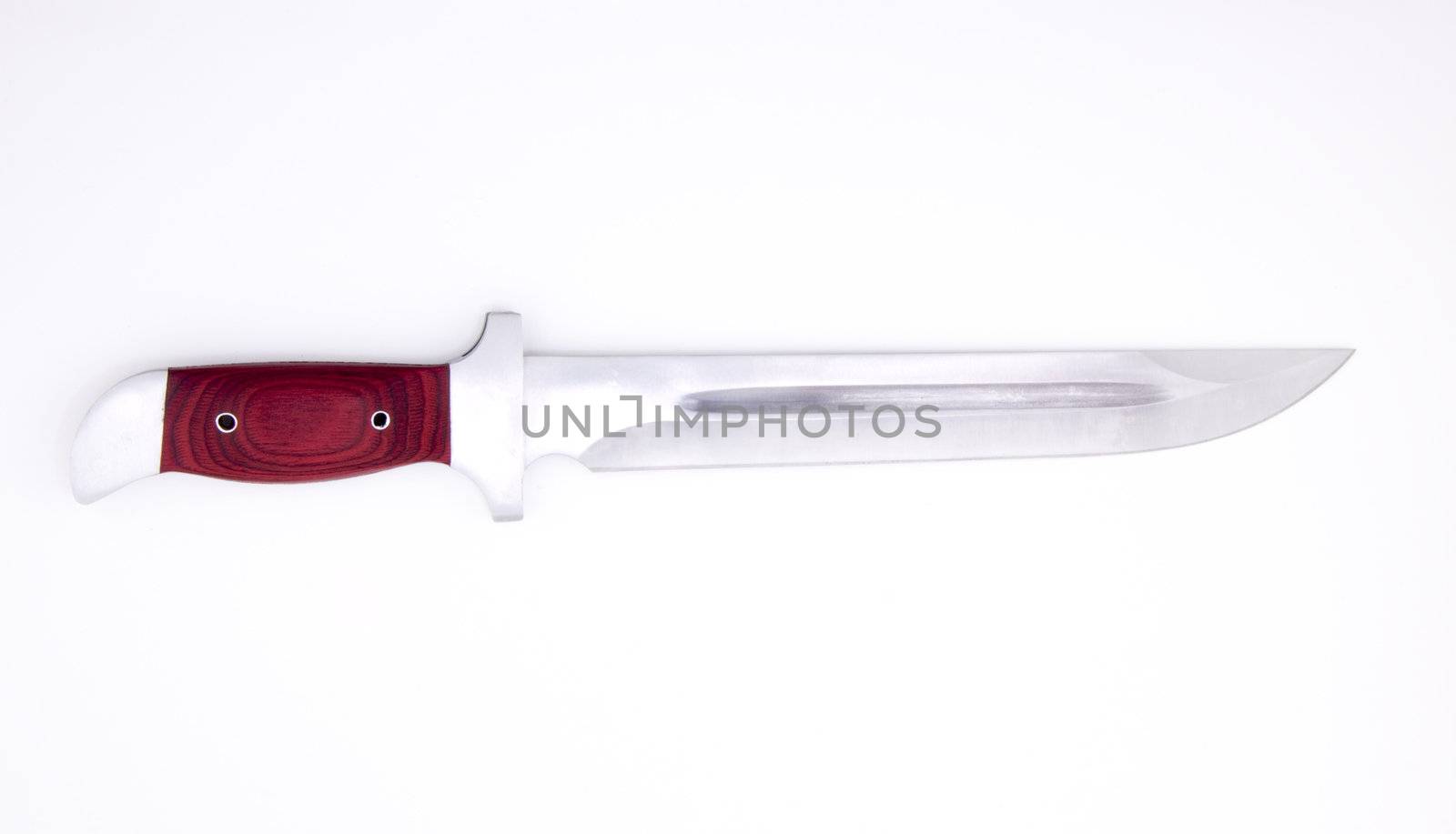 hunter combat hand made knife isolated by shutswis