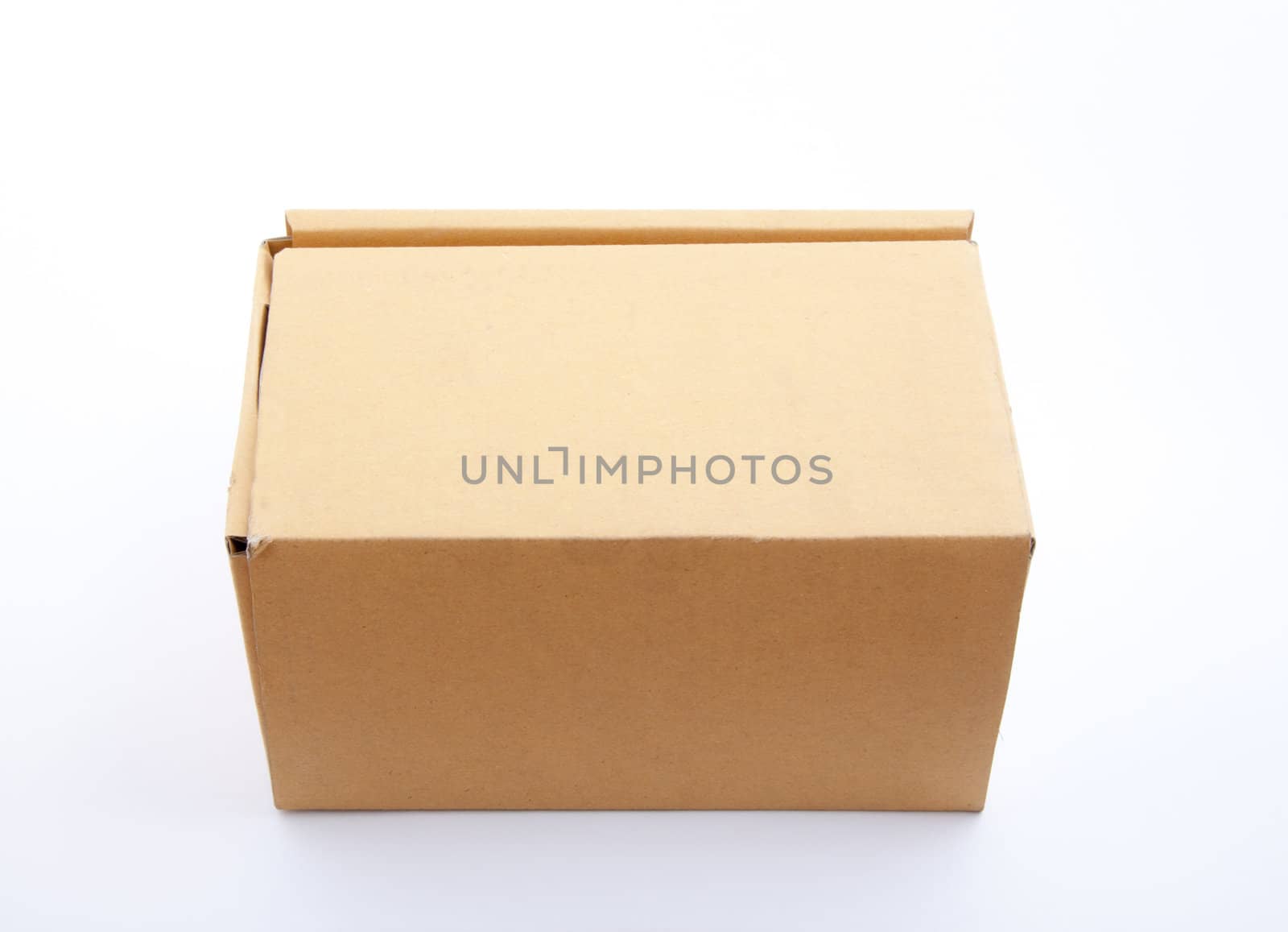 The box closed on white background