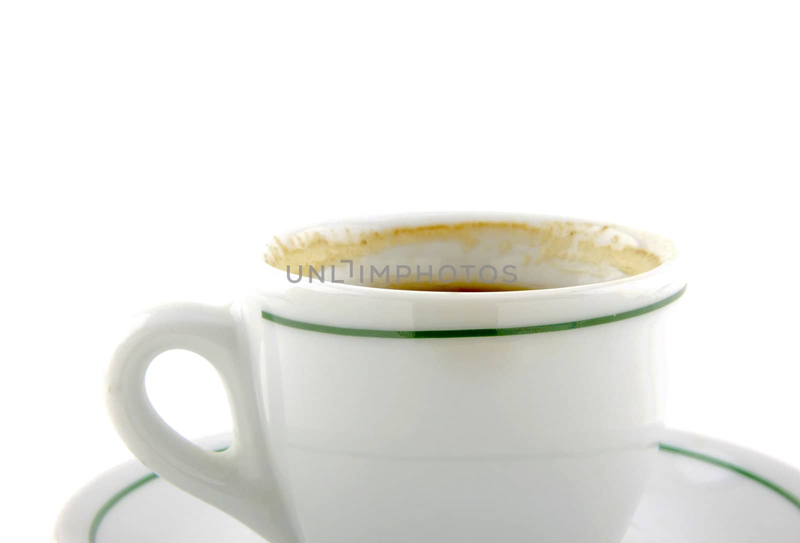 Cup of coffee isolated on white background