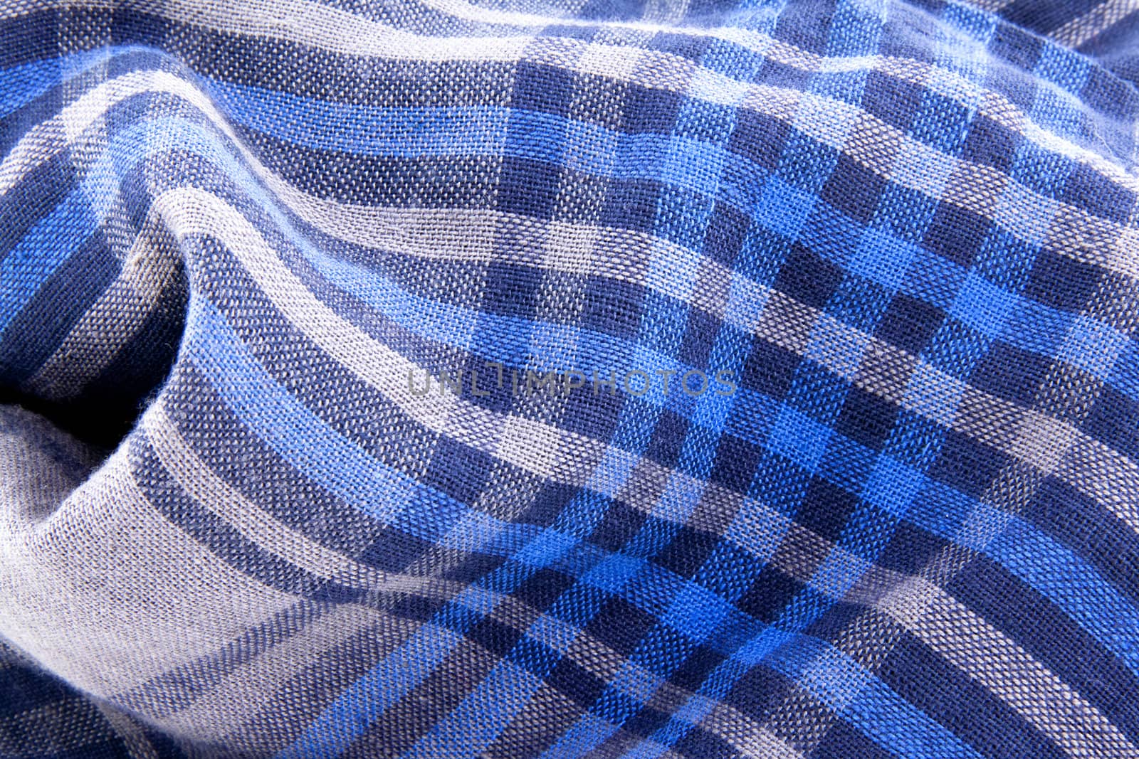 Blue check textile or background for site