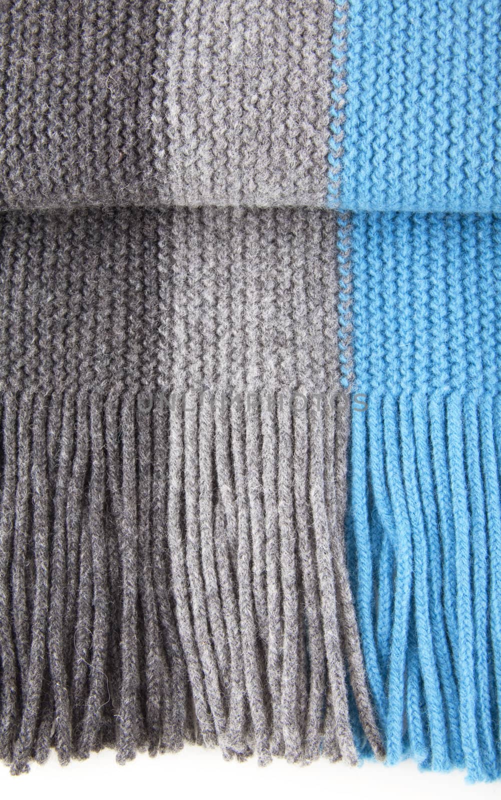 Close-up of striped woolen scarf background or texture