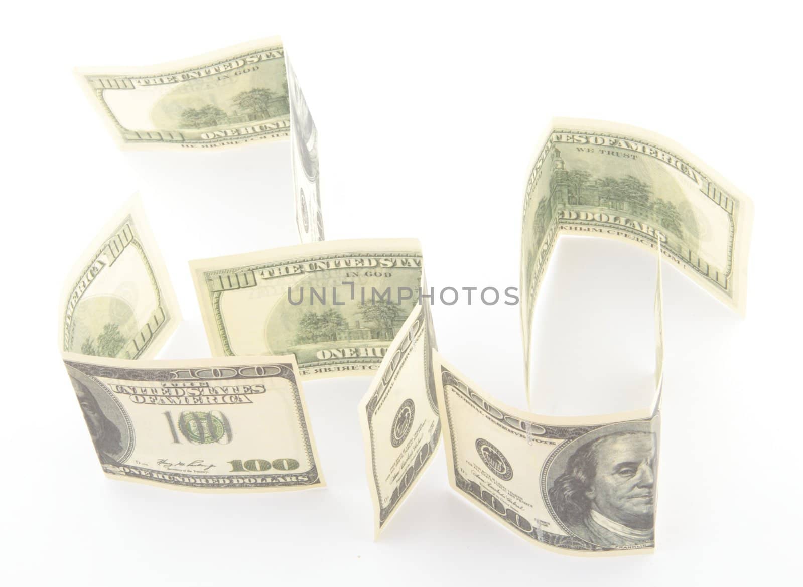 dollars isolated on white background for site