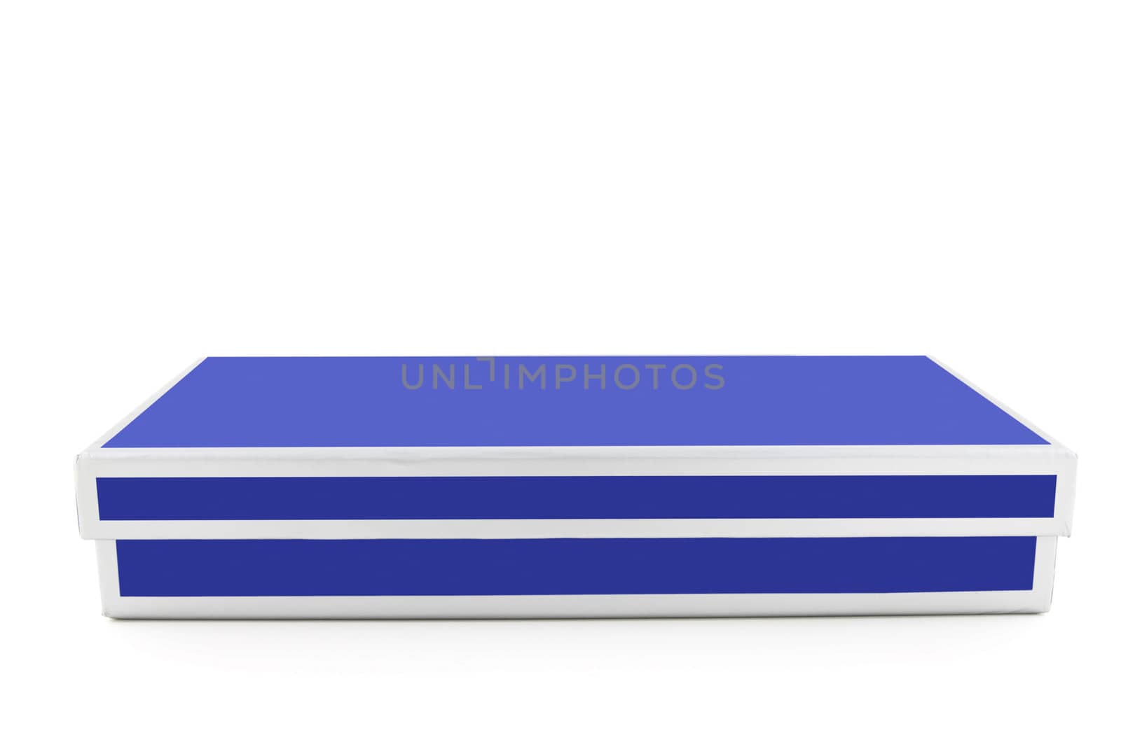 Blue giftbox isolated on white background for site