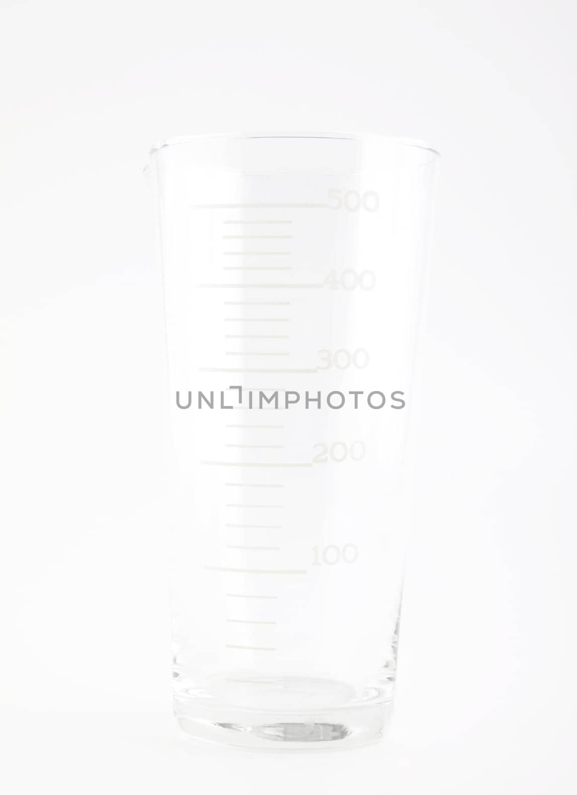 Measuring Beaker isolated on white background for site