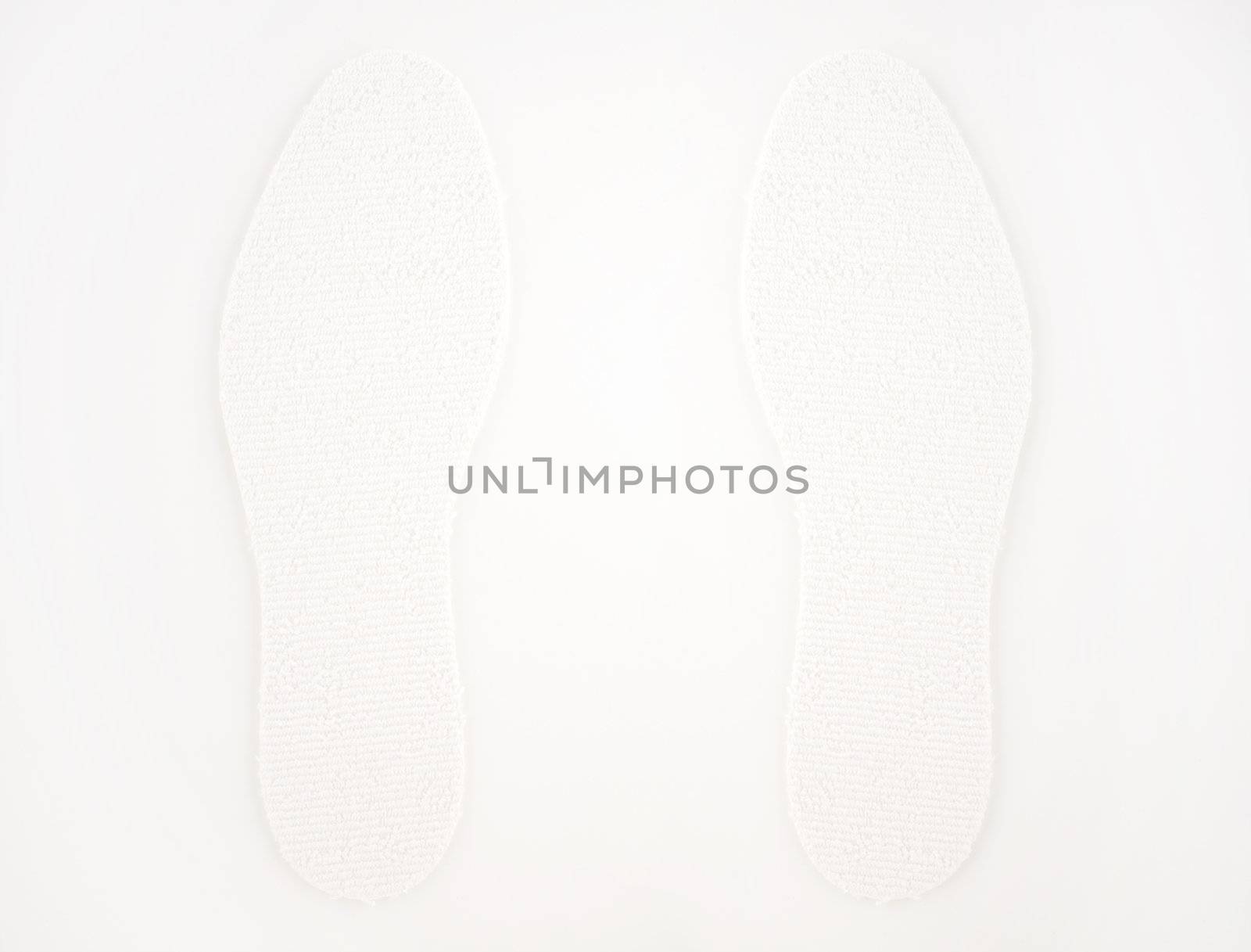 White insole isolated on white background for site