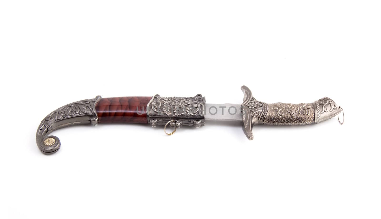 Hunters knife isolated on white background for site