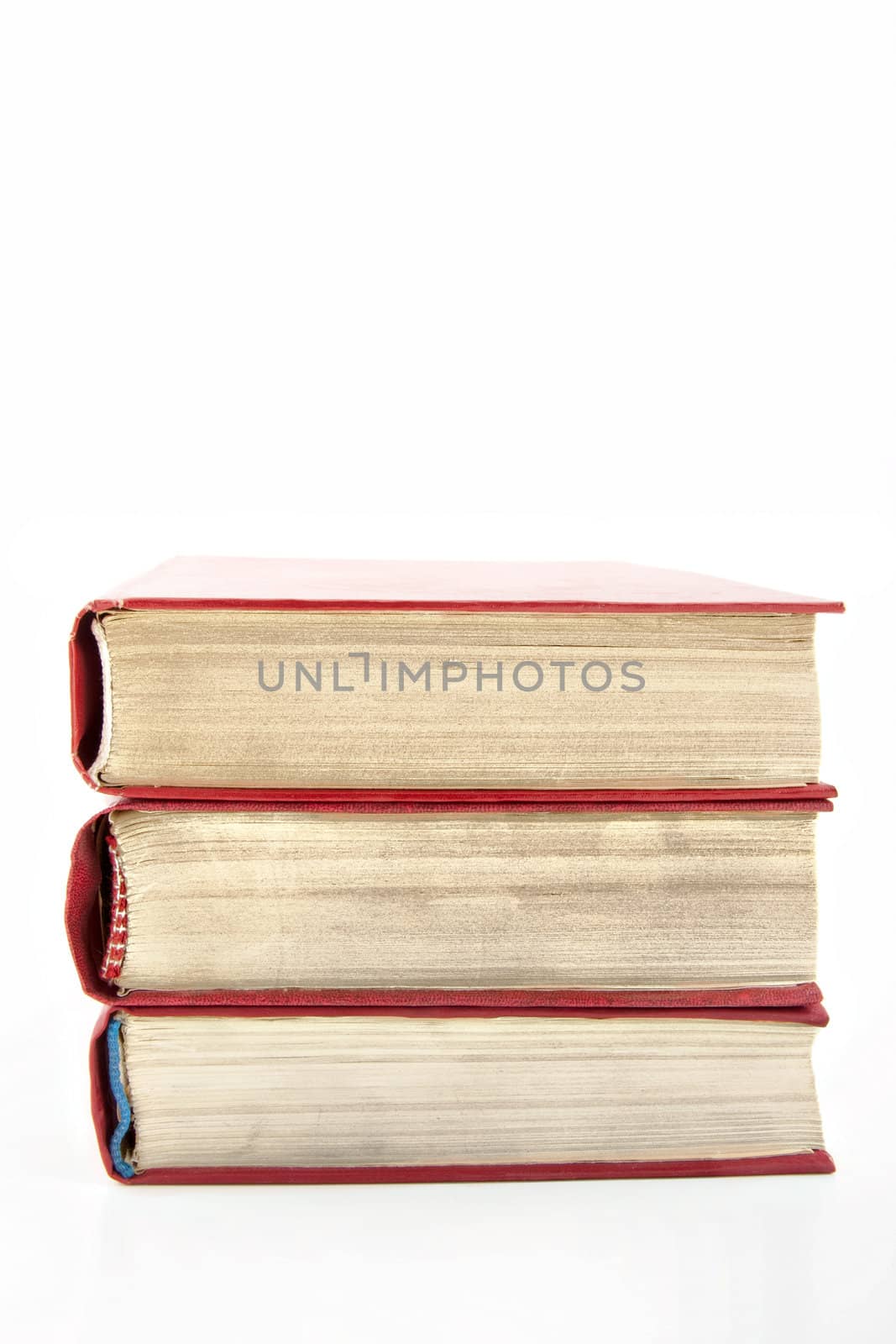 Books isolated on white background for site