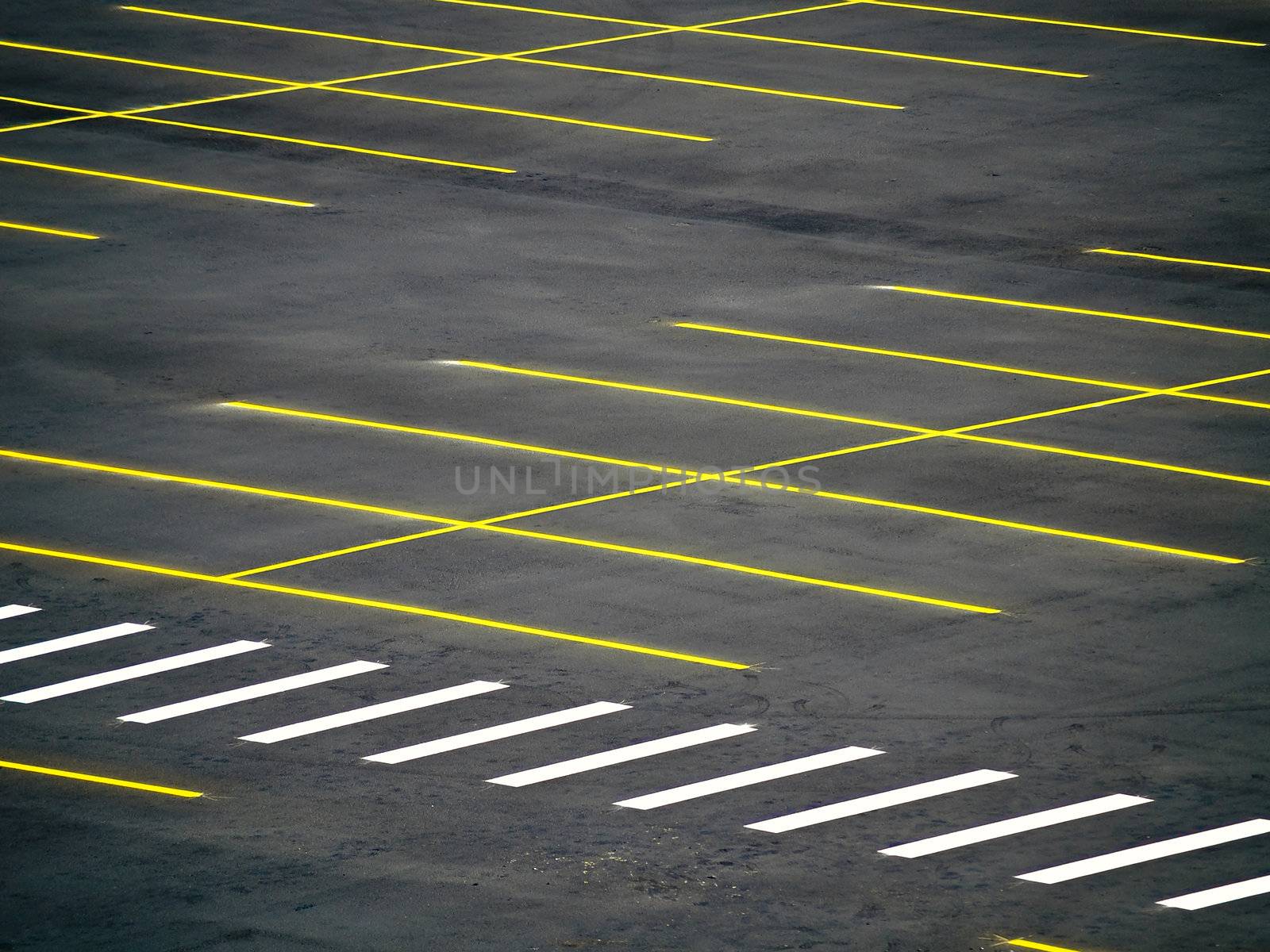 An empty parking lot with a grunge look