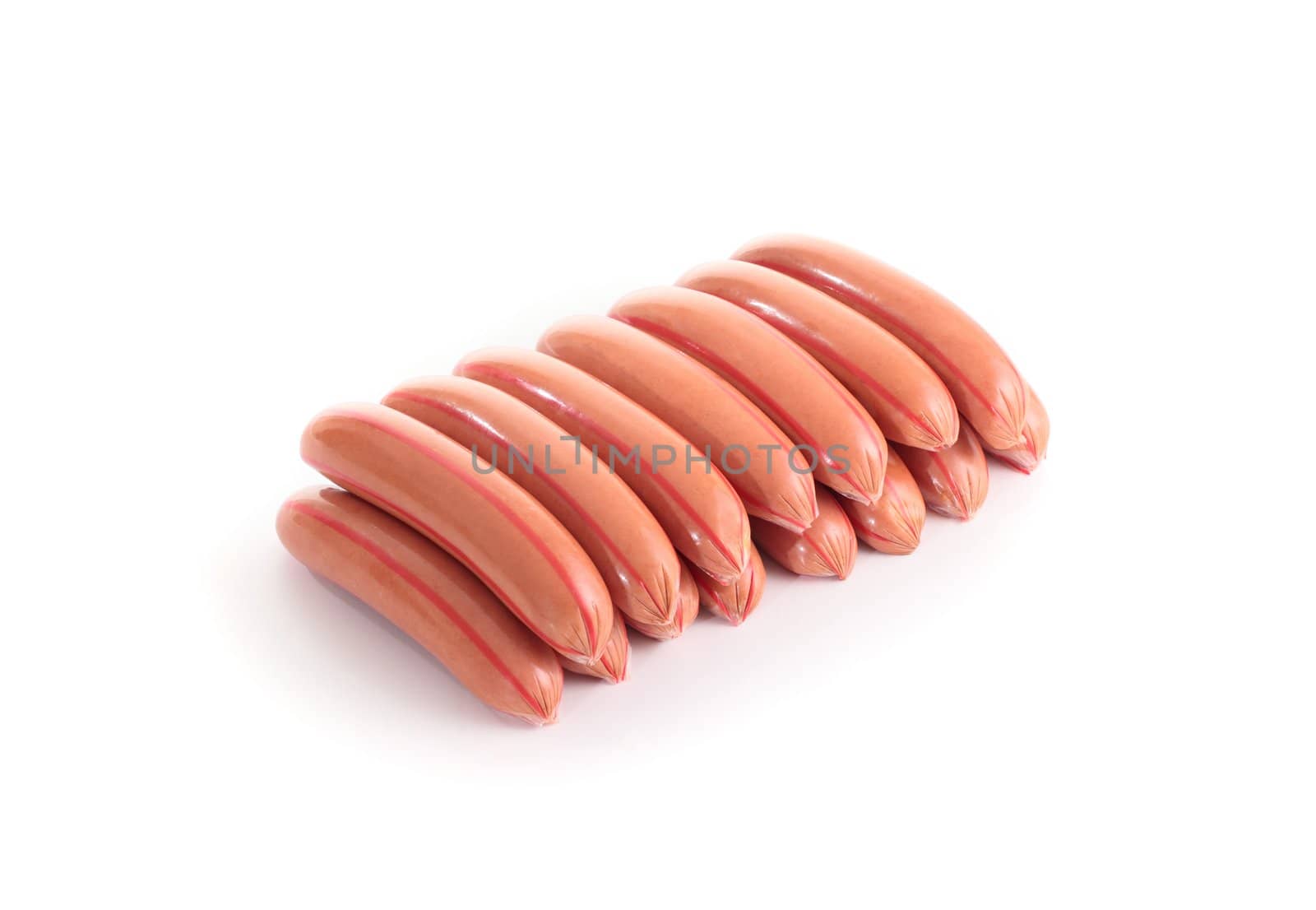 sausages isolated on white background for you