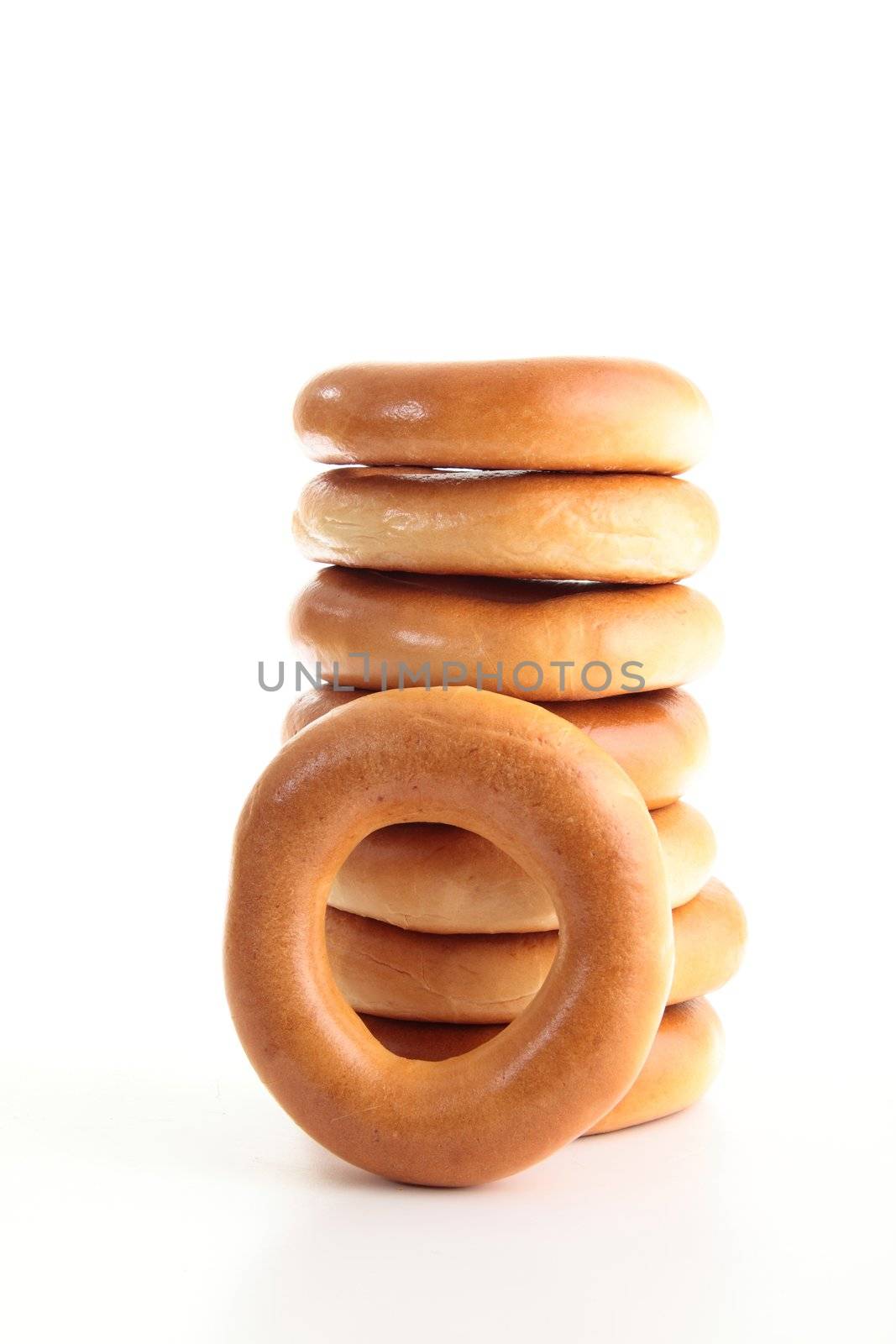 Bagels isolated on a white background by shutswis