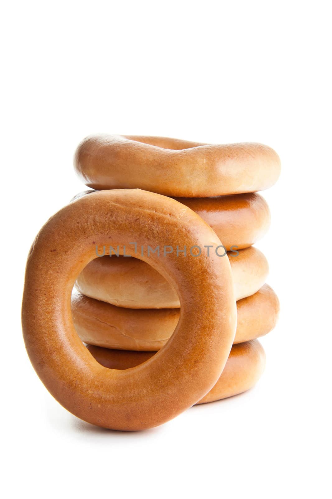 bagels composition isolated on white background for you