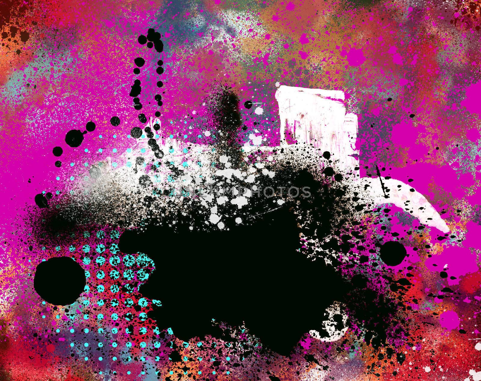 Grunge abstract textured  collage by Lizard