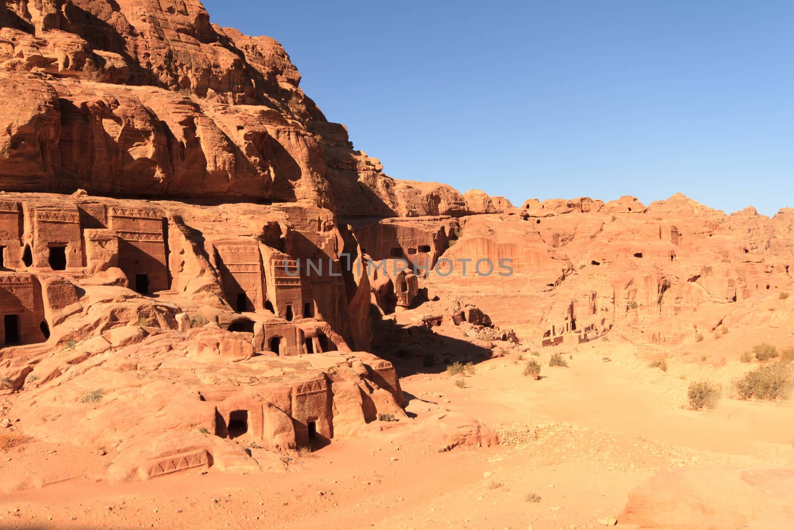 The Outer Siq, in Petra, Jordan  by thanomphong