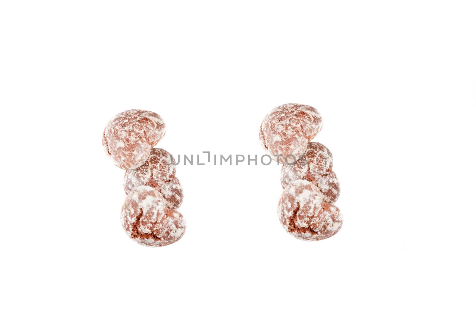 Honey-cakes isolated on the white background for you