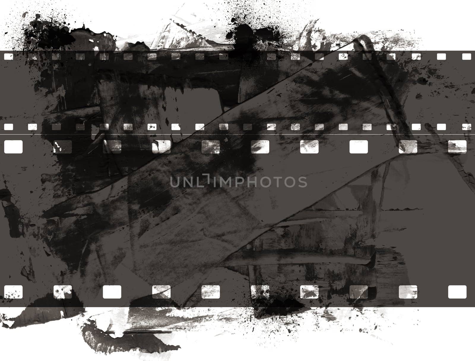 High detailed grunge film frame with space for your text or image.
