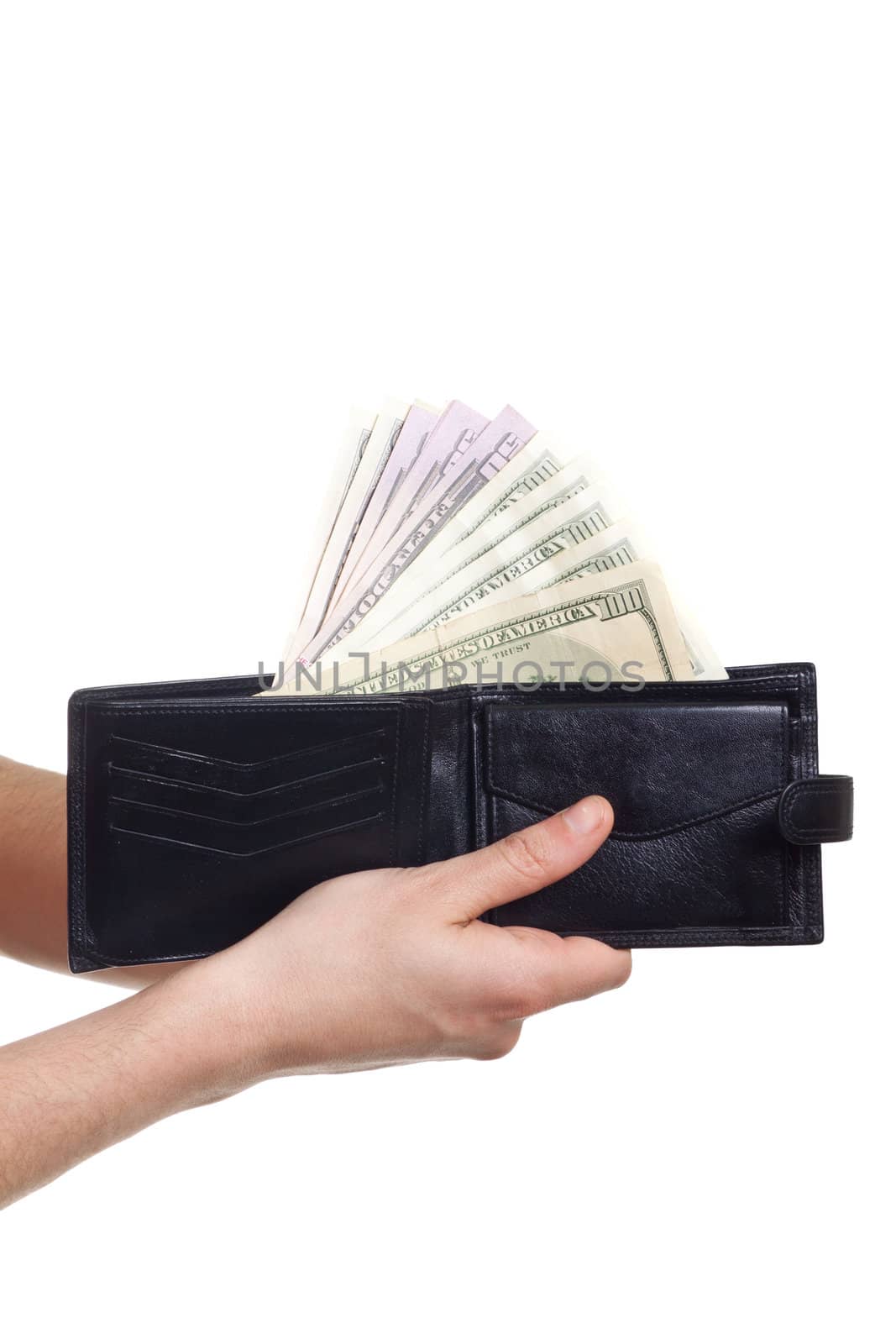 dollars sticking out of wallet by shutswis