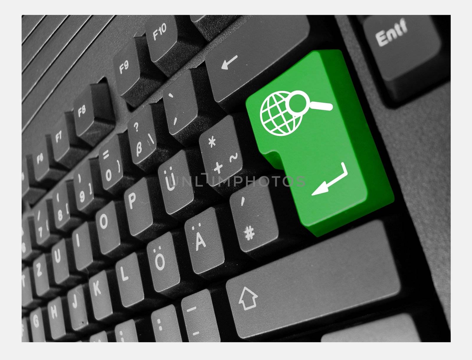 keyboard search black green by peromarketing