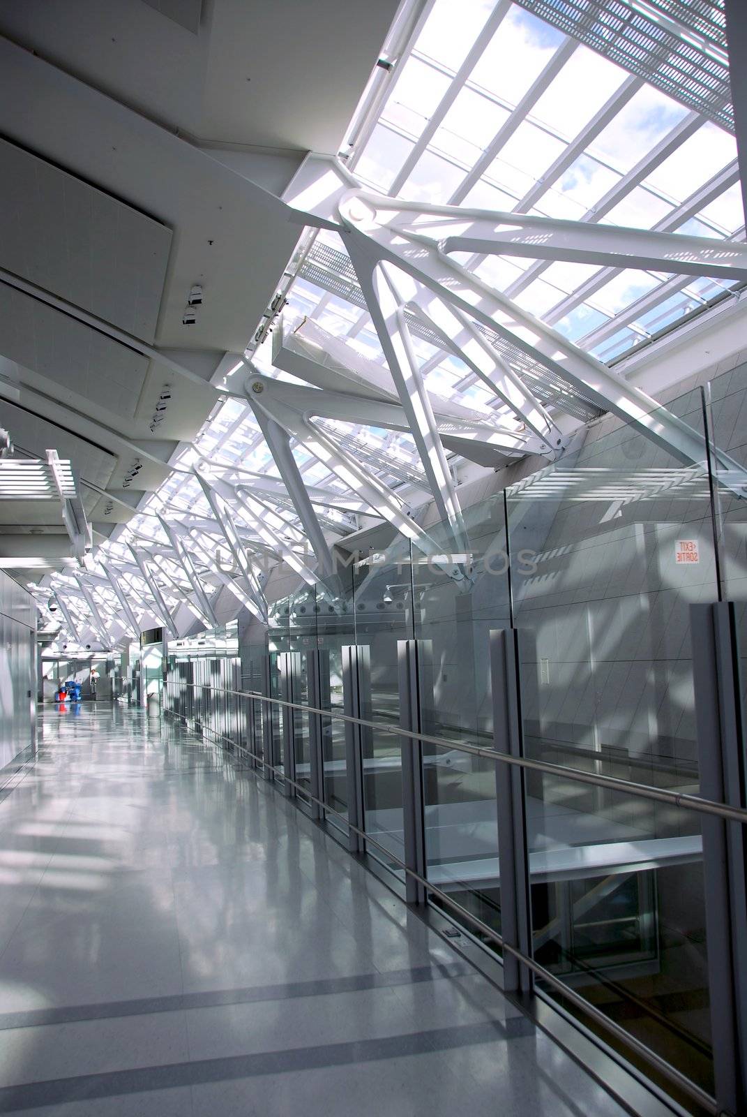 Interior of modern international airport