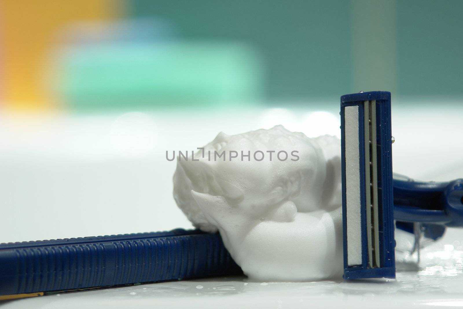 shaver on the white background 