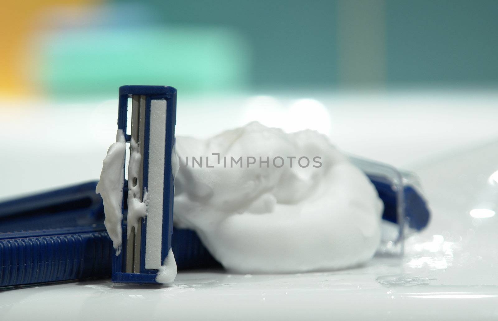 shaver on the white background 