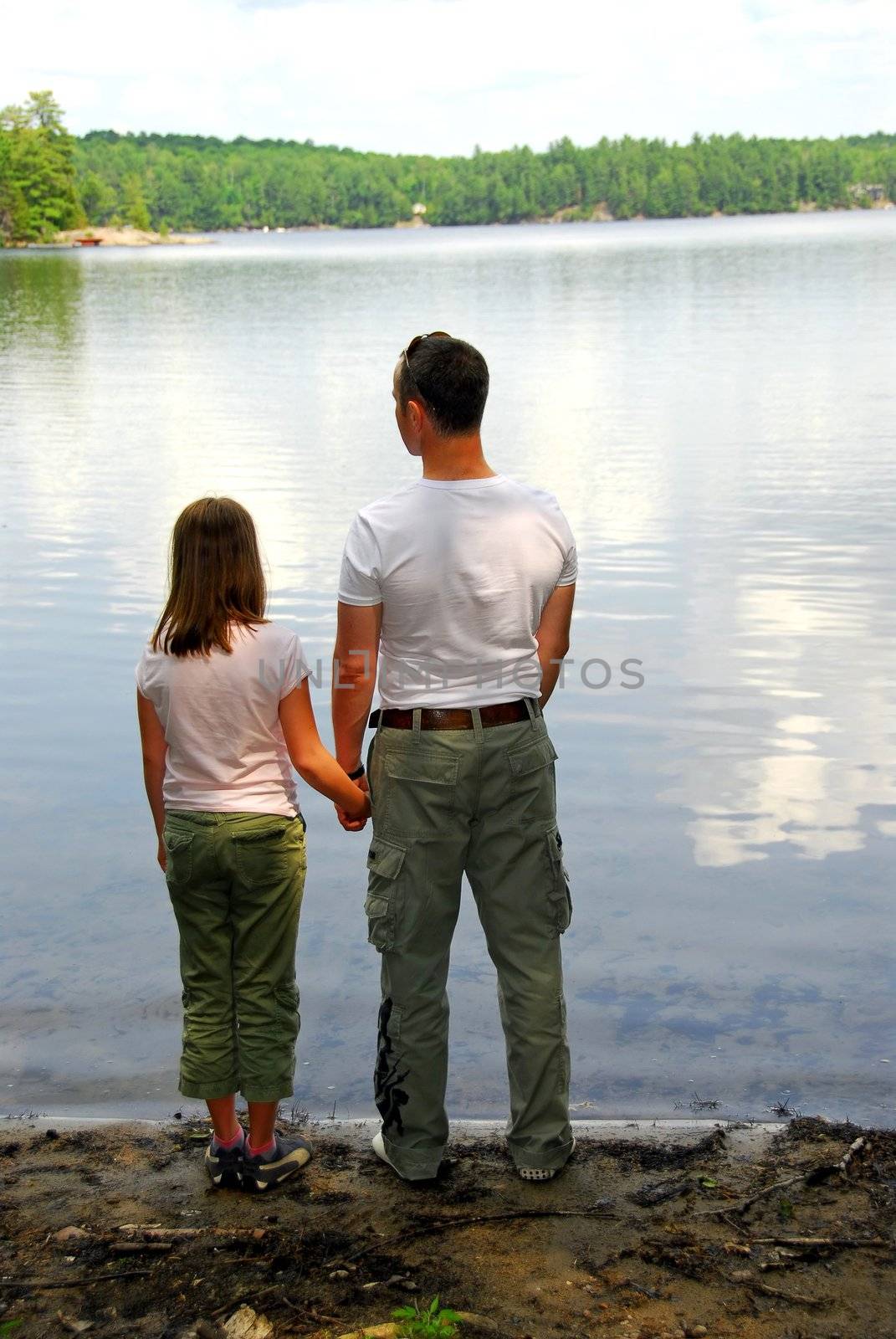Father daughter lake by elenathewise