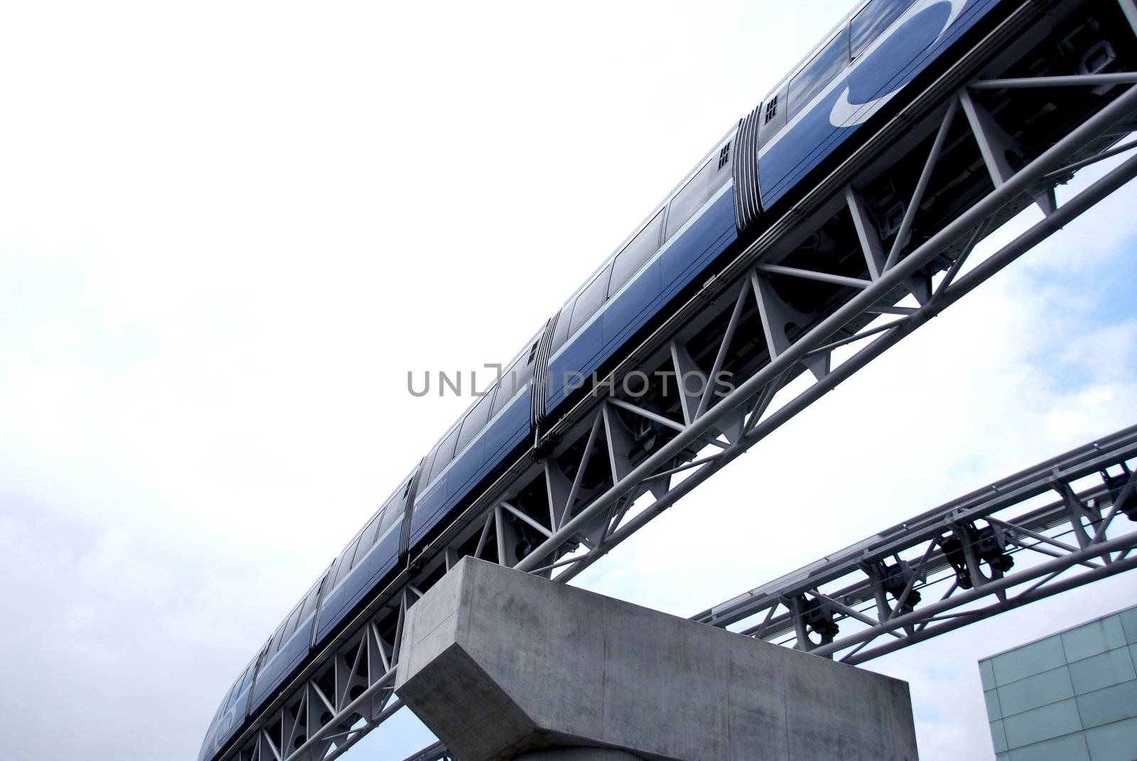 Automated people mover monorail at Toronto International airport