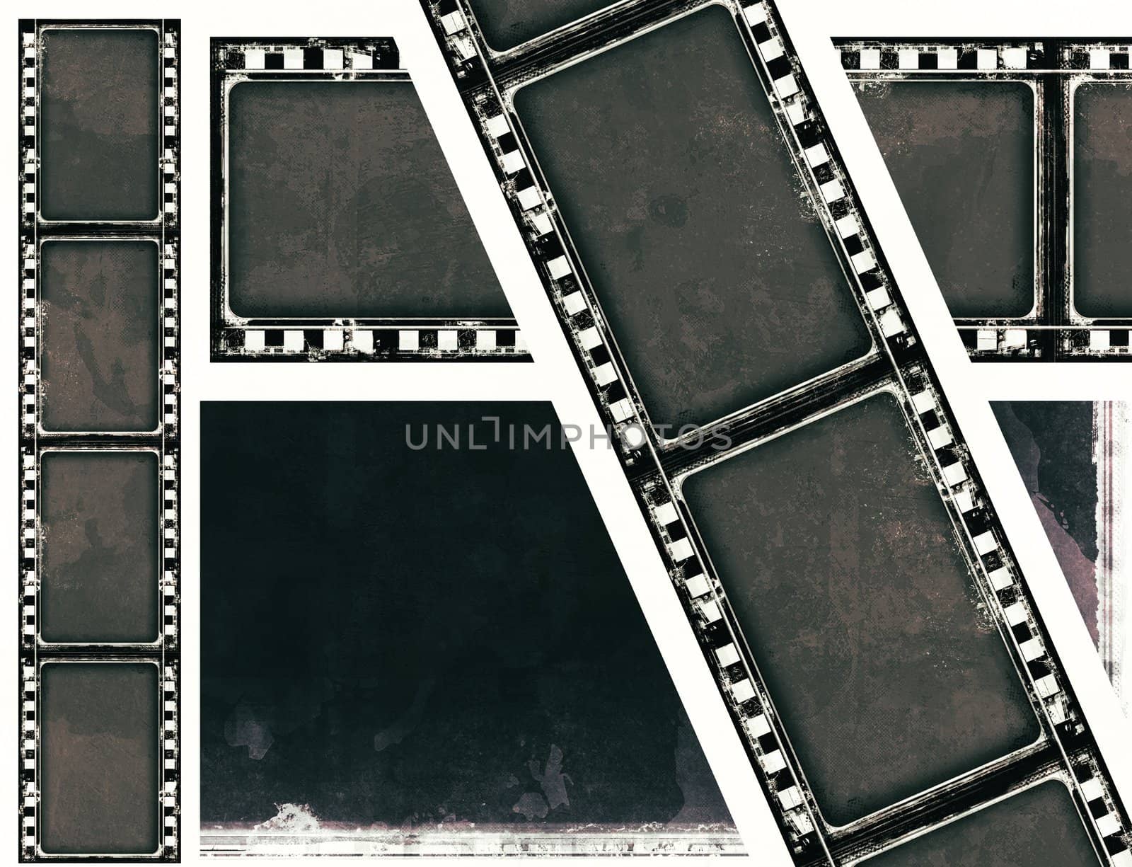 High detailed grunge film frame with space for your text or image.