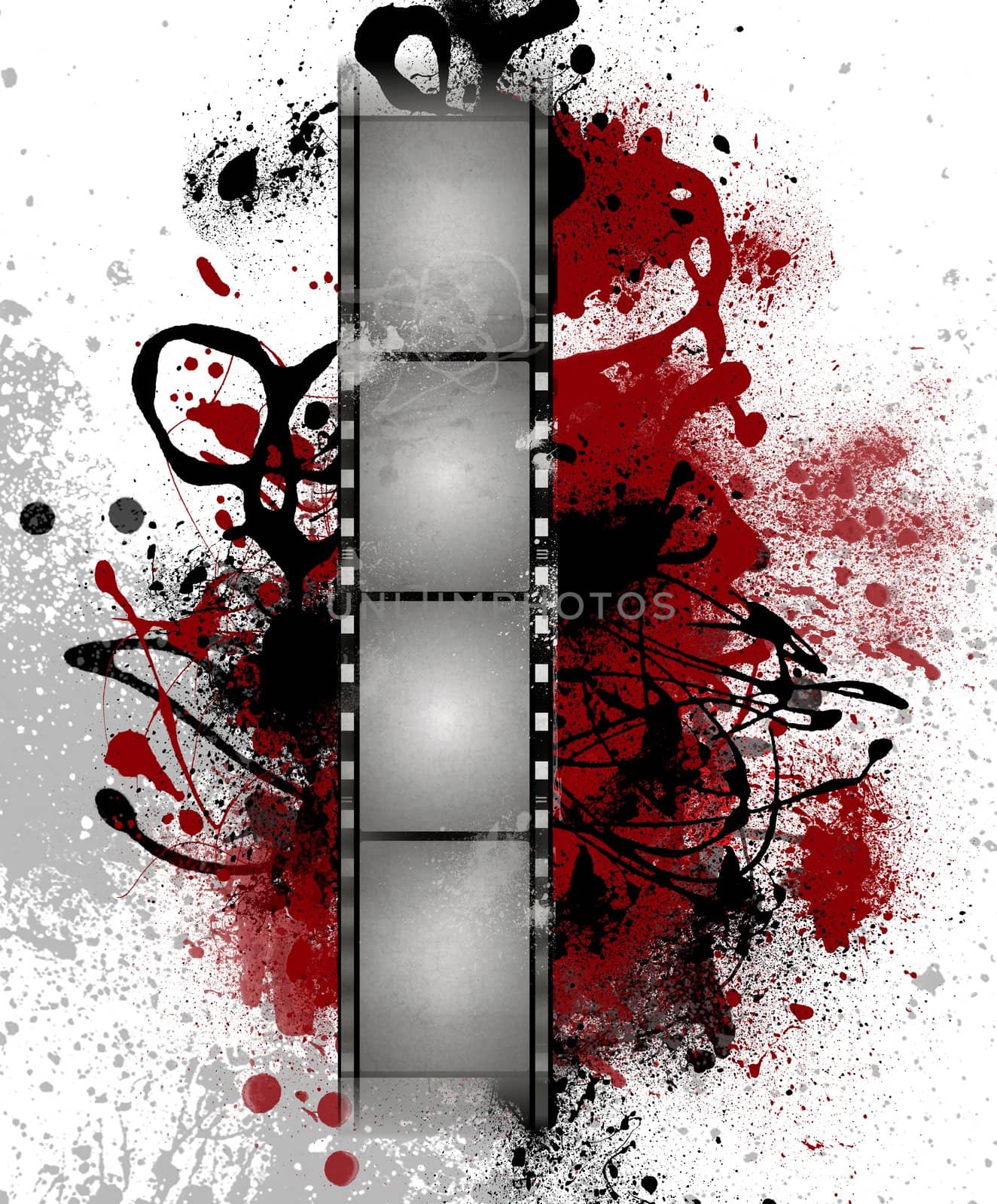 Grunge film frame with space for  text or image by Lizard