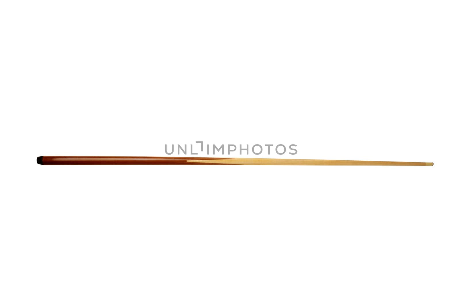 Pool  cue isolated on the white background