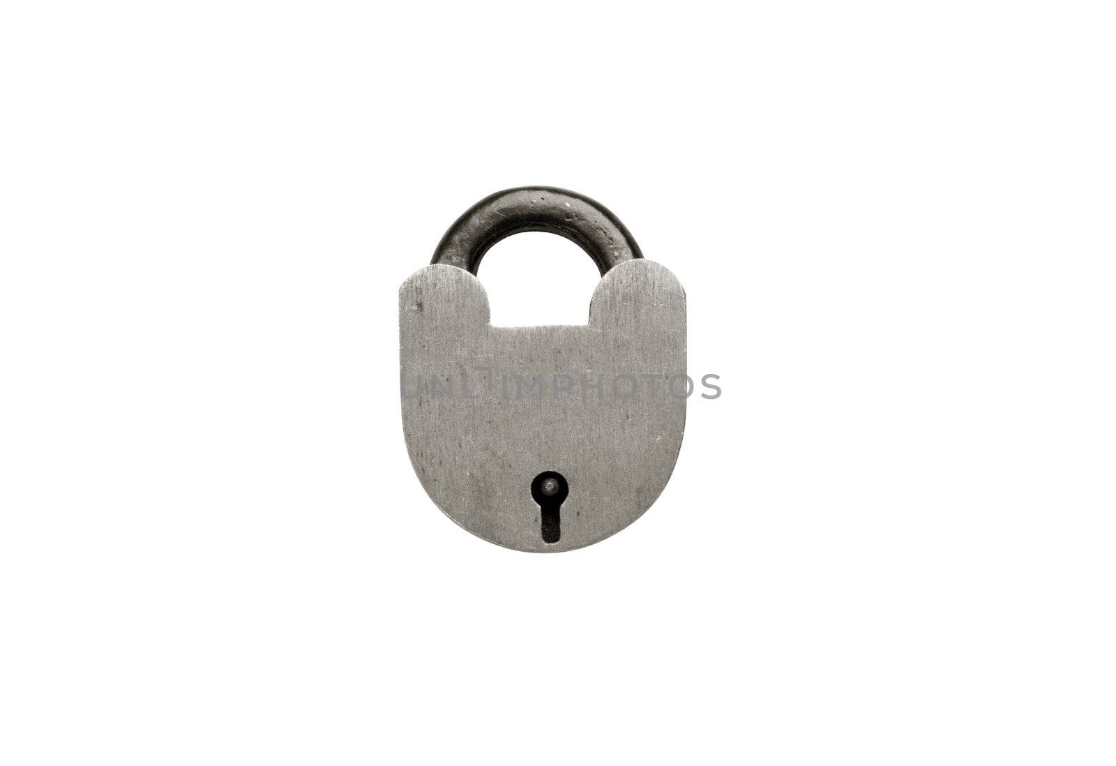 Padlock isolated on the white background for you