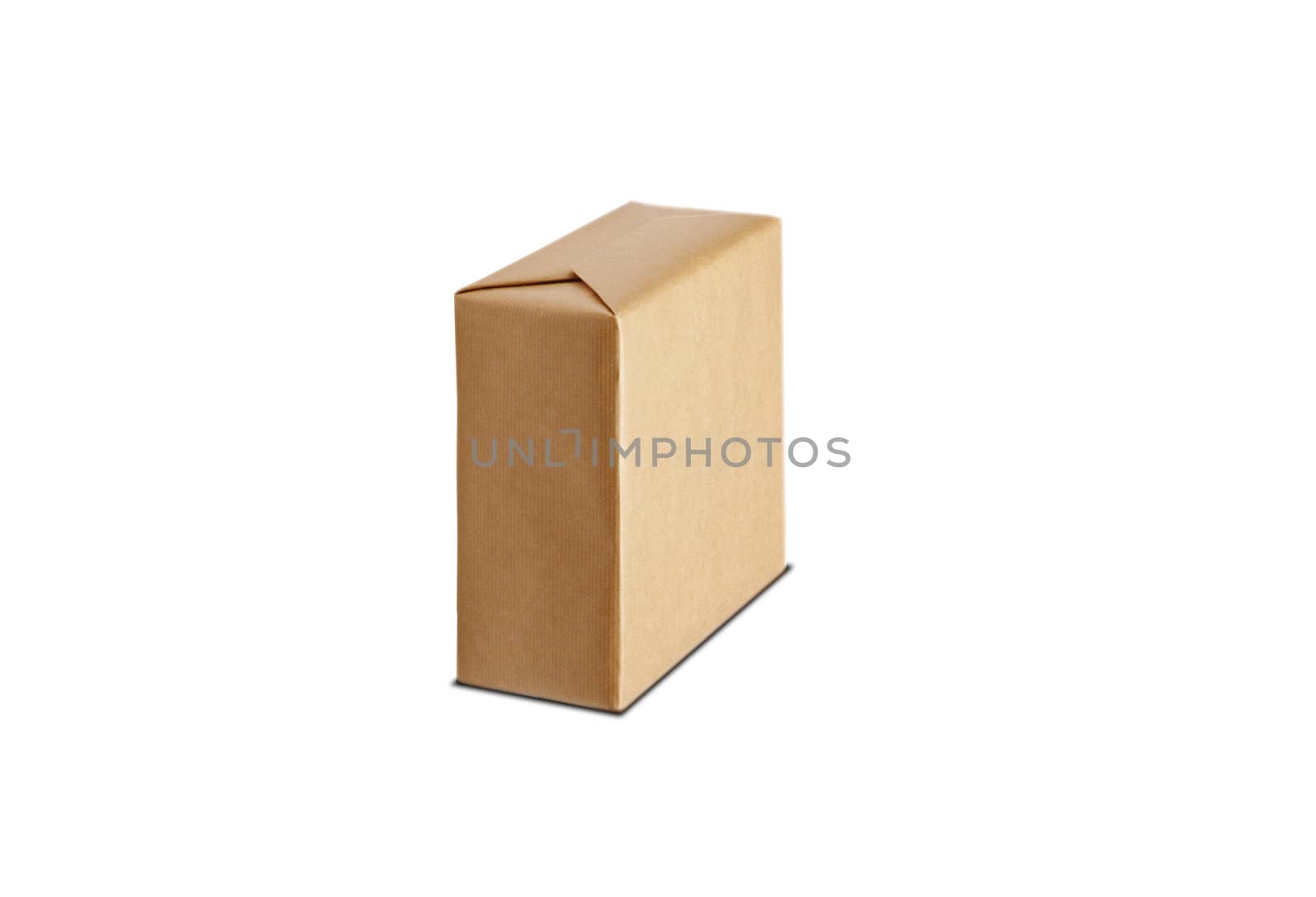 the cardboard box isolated on white background by shutswis
