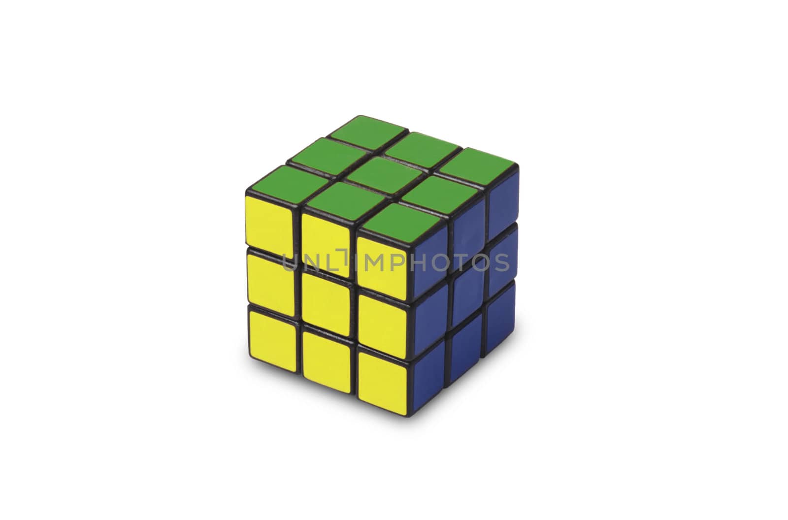 rubik cubes isolated on the whit background for site